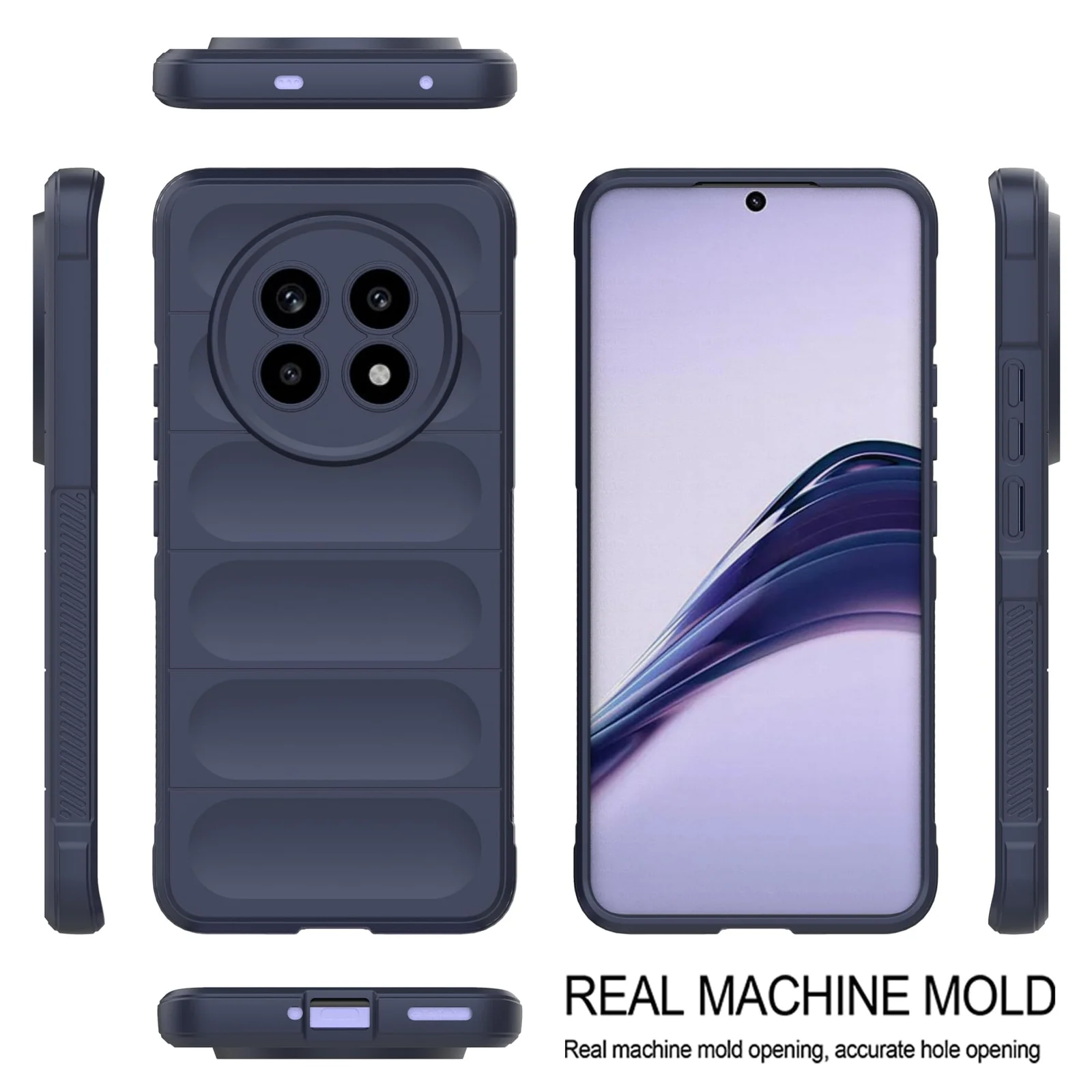 DL3 Mobilak Flexible Silicone and TPU Protective Case with Camera Protection for realme 13 Pro / realme 13 Pro Plus 5G - Blue