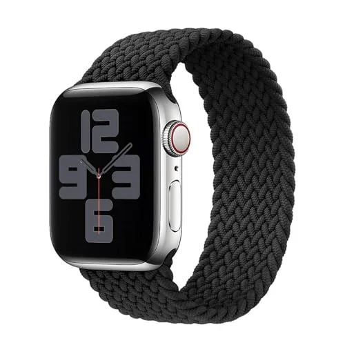 Medium — DL3 Mobilak Braided Solo Loop Band For Apple Watch Band 49mm 45mm 44mm 42mm, Replacement Wristband Nylon Strap for iWatch Series SE 9/8/7/6/5/4/3/2/1/Ultra/Ultra 2 (, Medium)