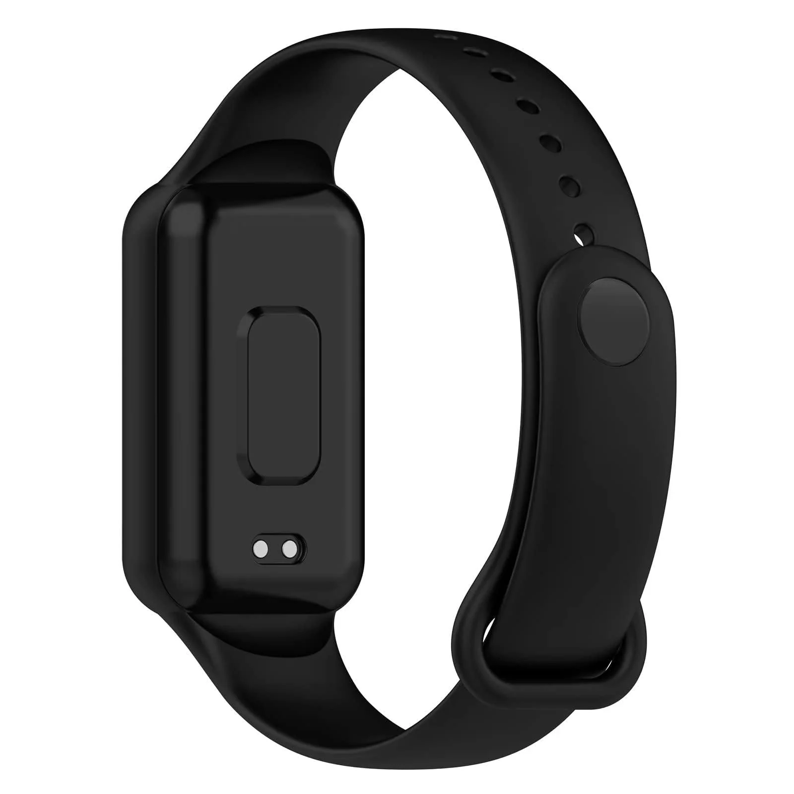 DL3 MOBILAK Sport Band Compatible With Amazfit Band 7 Fitness Tracker Replacement Strap Soft Silicone Wristband Bracelet For Amazfit Band7 - Black