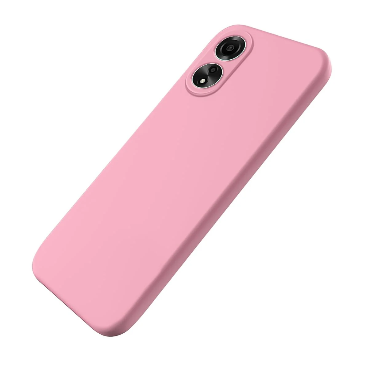 DL3 Mobilak Silicone Protective Case for OPPO A18, Shock-absorbing protection, Scratch-resistant surface, Soft microfiber lining - Pink