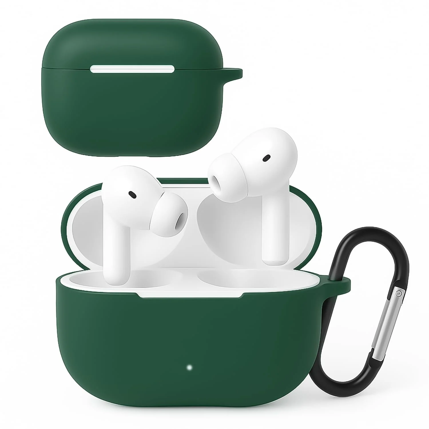 DL3 Mobilak Compatible with HONOR CHOICE X7 Lite Case Cover, Soft Silicone Shockproof Protective Case Wireless Earbuds with Carabiner, Front LED Visible
