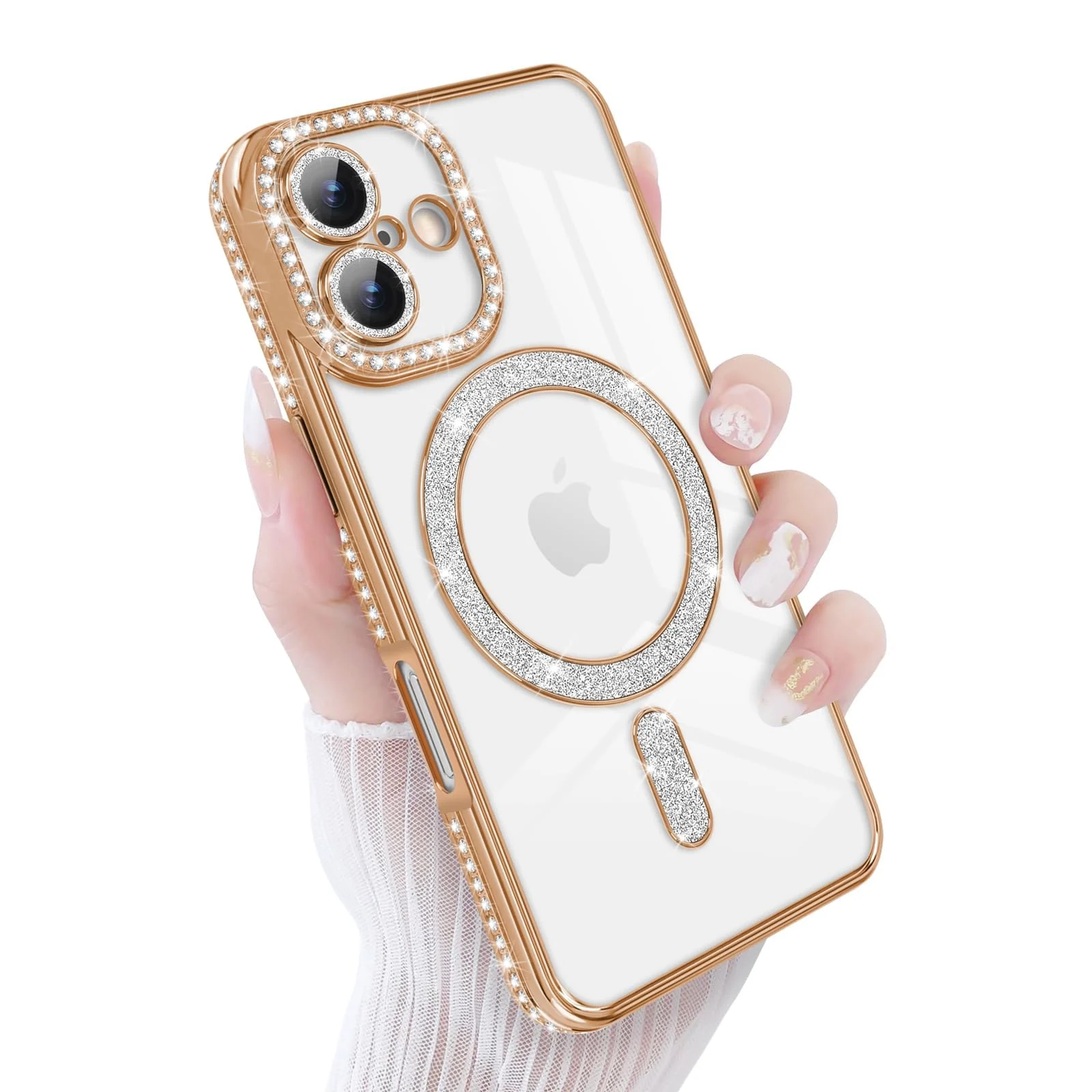 DL3 Mobilak MagSafe-Compatible Magnetic Case for iPhone 16 with Camera Protection and Magnetic Car-Mount Support