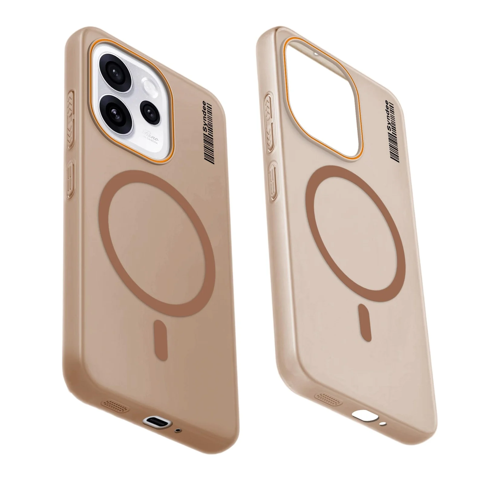 DL3 Mobilak Case Back Cover for Honor 400 5G Case, Sleek Frosted Translucent Back Only Compatible with Wireless Magnetic Accessories | Anti-Scratch Shockproof Phone Case - Brown