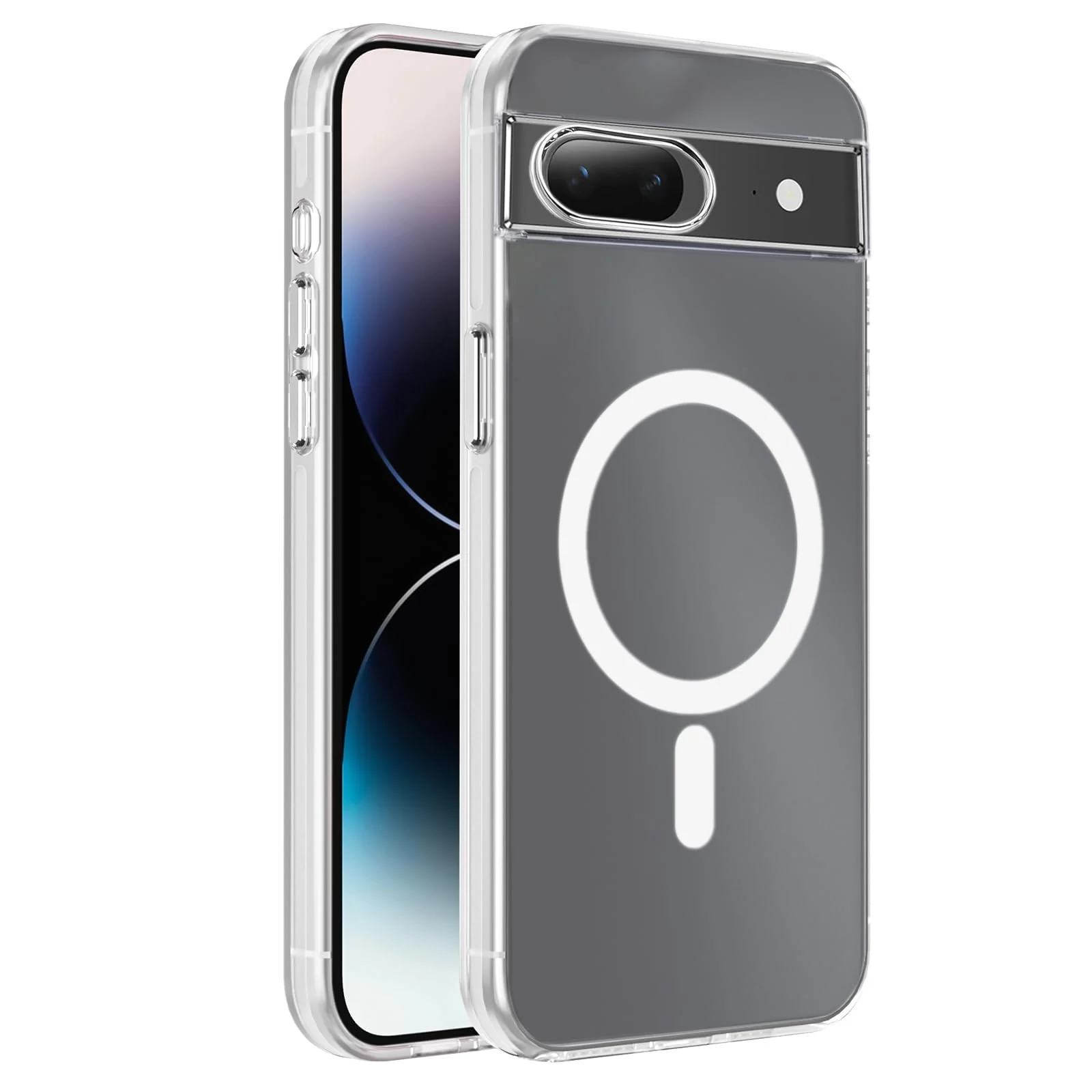 DL3 Mobilak Case For Google Pixel 7 Case Crystal [Not Compatible with MagSafe] Soft TPU Gel Case Flexible Silicone Anti-Scratch TPU Cover - Clear