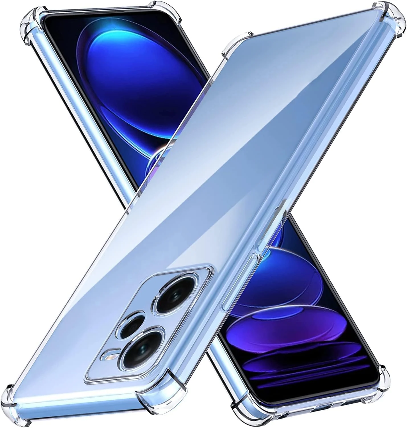 DL3 Mobilak Clear TPU Protective Case for Xiaomi Poco X5 Pro 5G with Camera Protection and Shockproof Design - Clear
