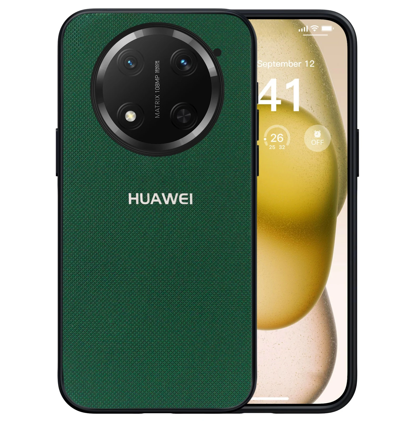 Dl3 Mobilak Compatible with Honor X9C Case Dual Layer Heavy Duty Cell Phone Protective Cover Shockproof Rugged with Non-Slip Textured - Green