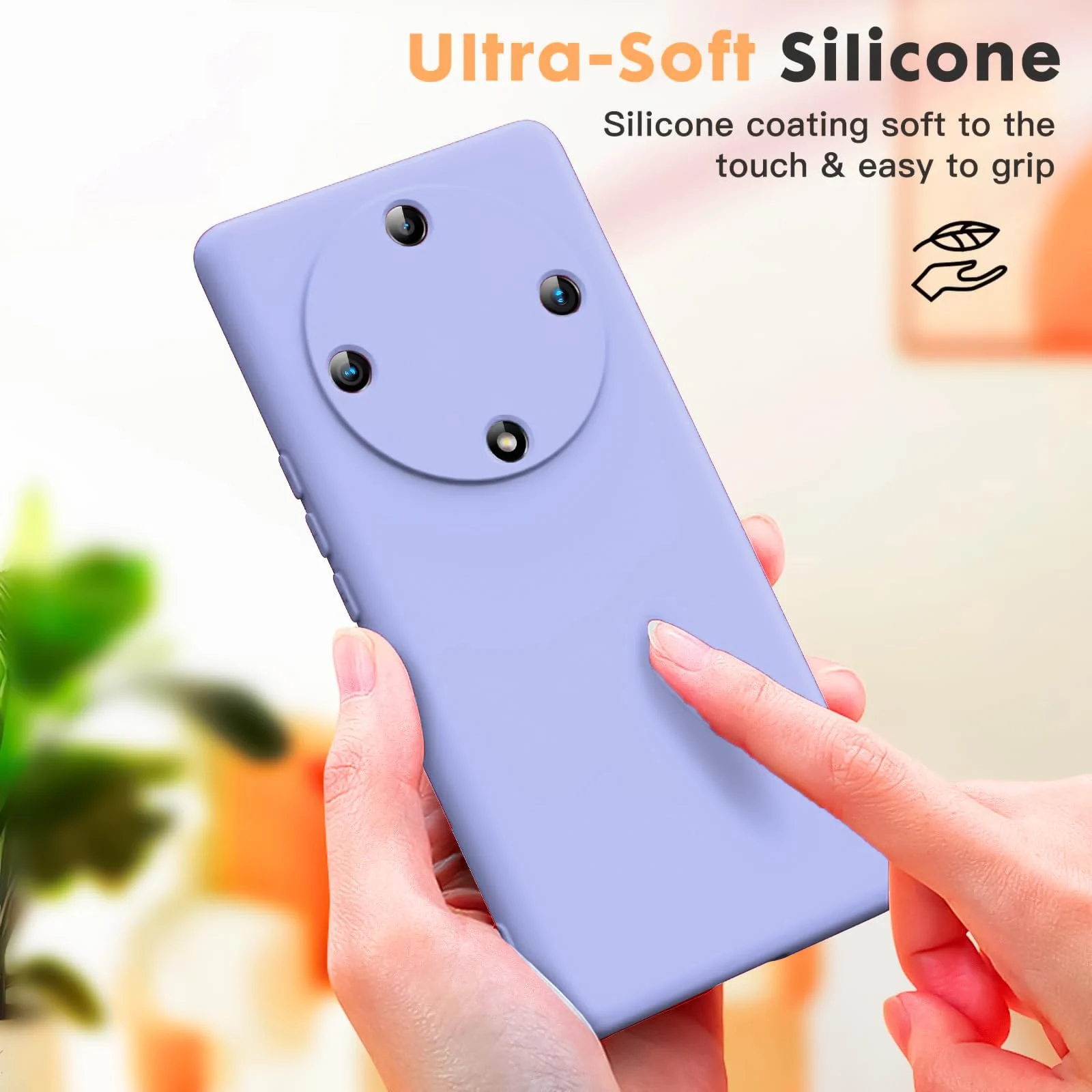 DL3 Mobilak Honor X9a Case, Soft Flexible Silicone Gel Rubber Bumper Cover, Full Body Shockproof Protective Phone Case - Baby Blue
