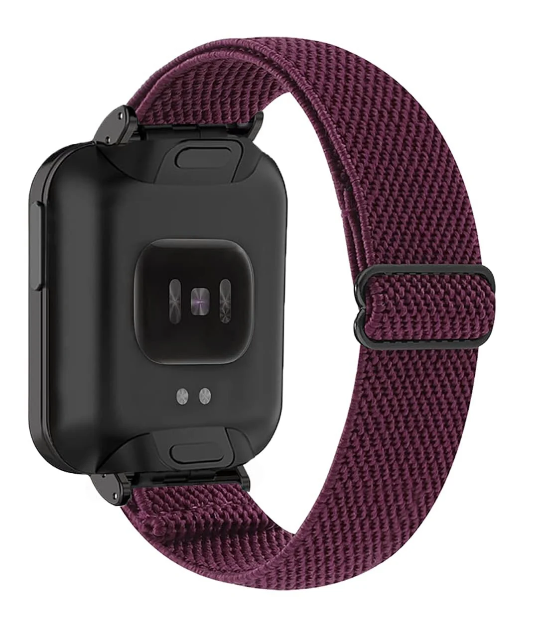 DL3 Mobilak Strap Compatible with Xiaomi Mi Watch Lite/Redmi Watch Bracelets, Nylon Replacement Strap Sport PU Protective Case + Watch Strap For Xiaomi Mi Watch Lite With Metal Cover - Wine Red