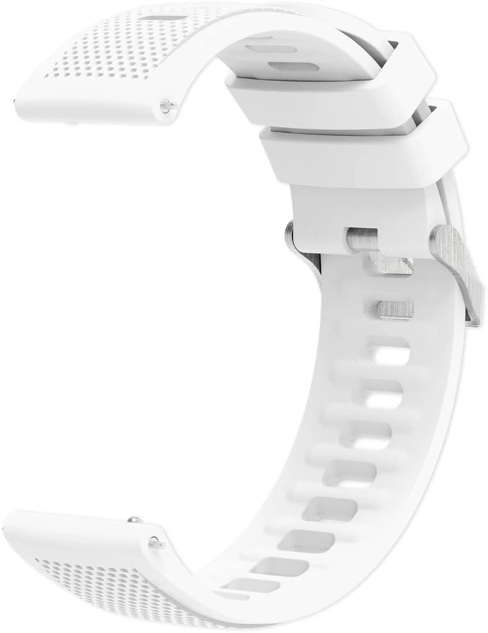 DL3 Mobilak Silicone Buckle Band 22MM Strap For Xiaomi Redmi Watch 5 Active/5 Lite/Samsung Galaxy Watch 3 45mm/Watch 46mm/Gear S3/For Huawei watch GT5 GT4 GT3 GT2 GT 46MM/GT2E/GT2 Pro/GT 3 Pro/GT5 Pro - A.White
