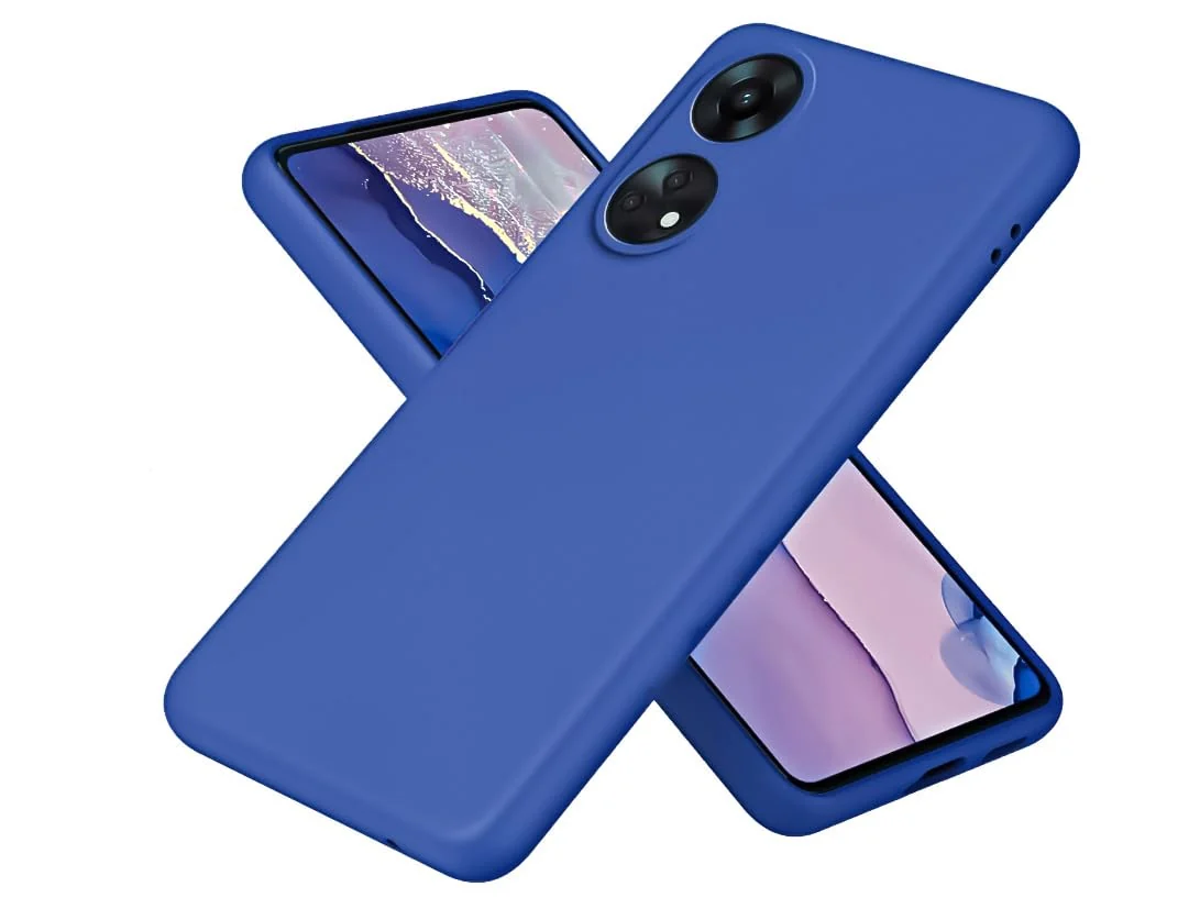 Dl3 Mobilak Case Compatible with OPPO Reno 8T 4G (Not 5G), Soft Silicone Bumper Case, Shockproof Protective Case (Black)