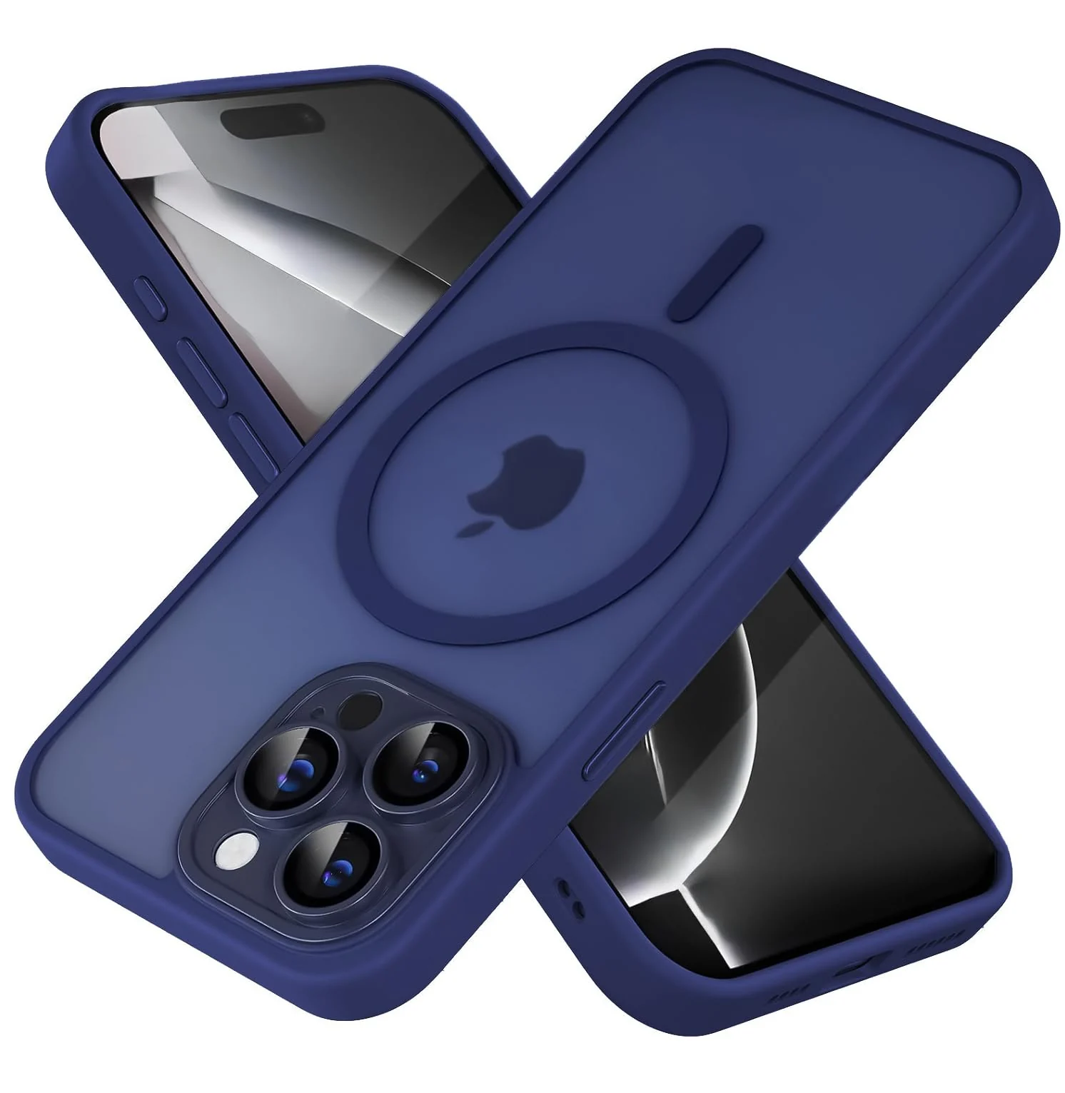 DL3 Mobilak Magnetic for iPhone 14 Pro Max Case, Upgraded [Full Camera Protection] [Compatible with MagSafe] [Translucent Matte] Shockproof Protective Phone Cover for iPhone 14 Pro Max - Blue