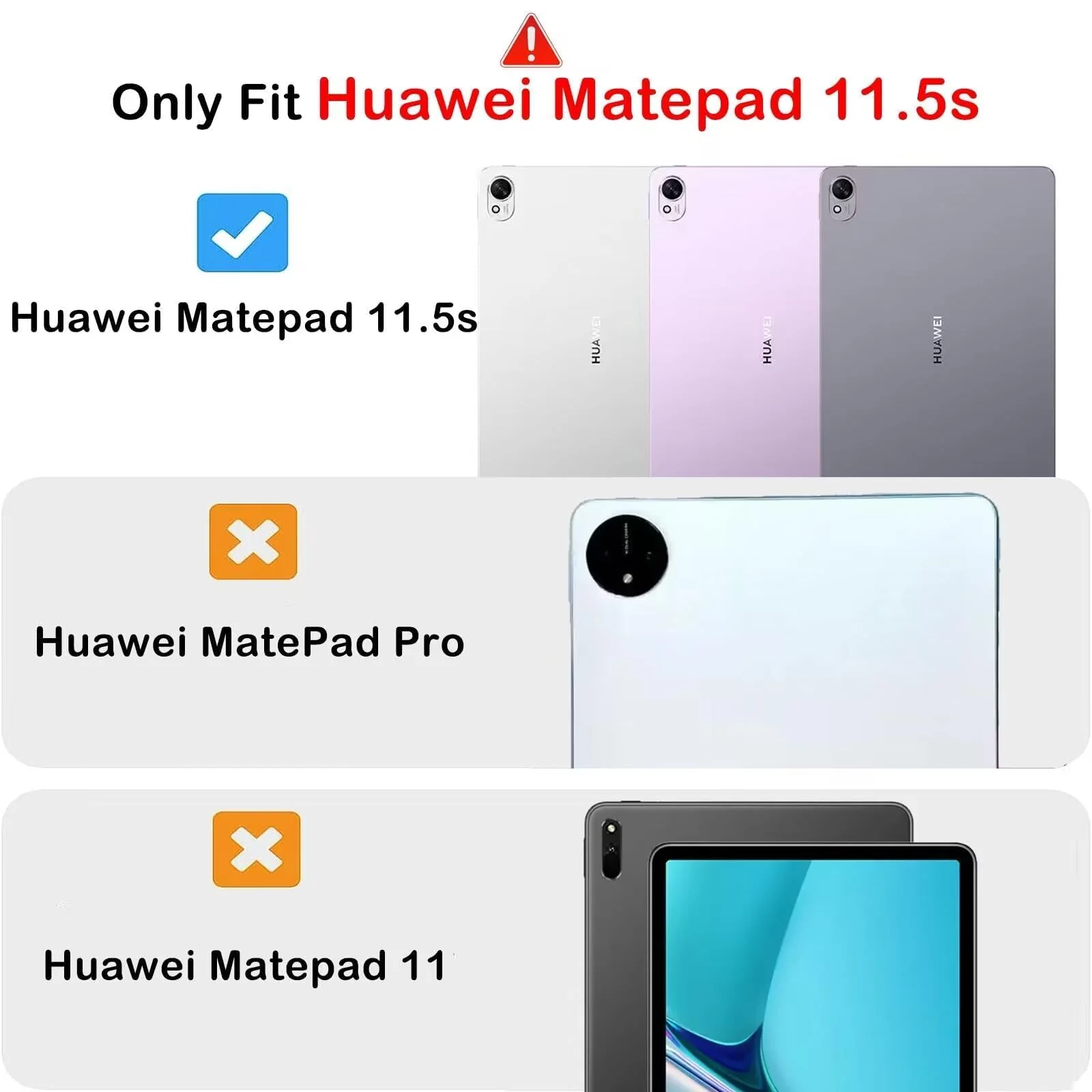 DL3 Mobilak Smart Case For Huawei MatePad 11.5s 2024 11.5 inch (Not matePad 11.5) Cover with Pencil Holder, Soft TPU Smart Stand Back Cover Auto Wake/Sleep - Blue