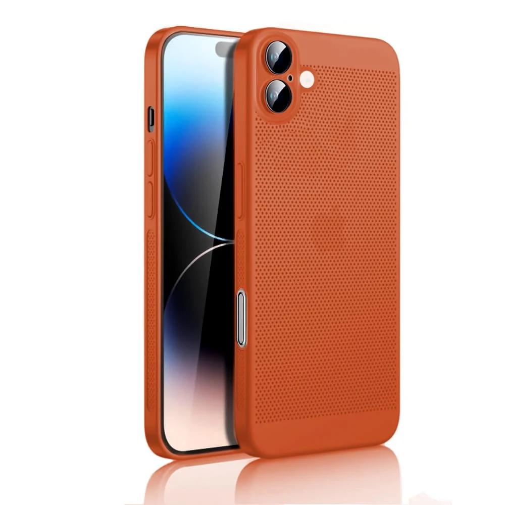 DL3 Mobilak Heat-Dissipation Hard PC Case with Built-In Camera Lens Protector for iPhone 16 Plus 6.7-Inch