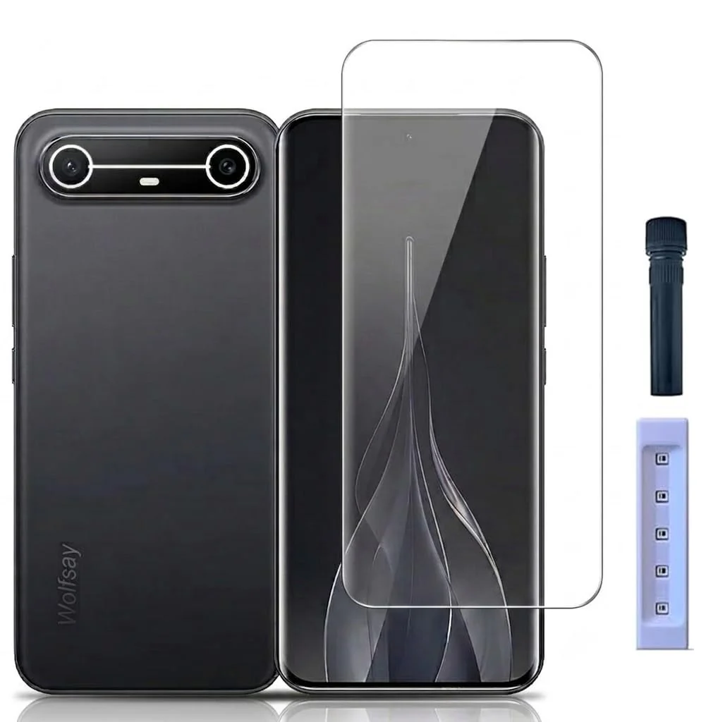 MOBIGON Liquid UV Tempered Glass Screen Protector for Tecno Spark Slim, Clear