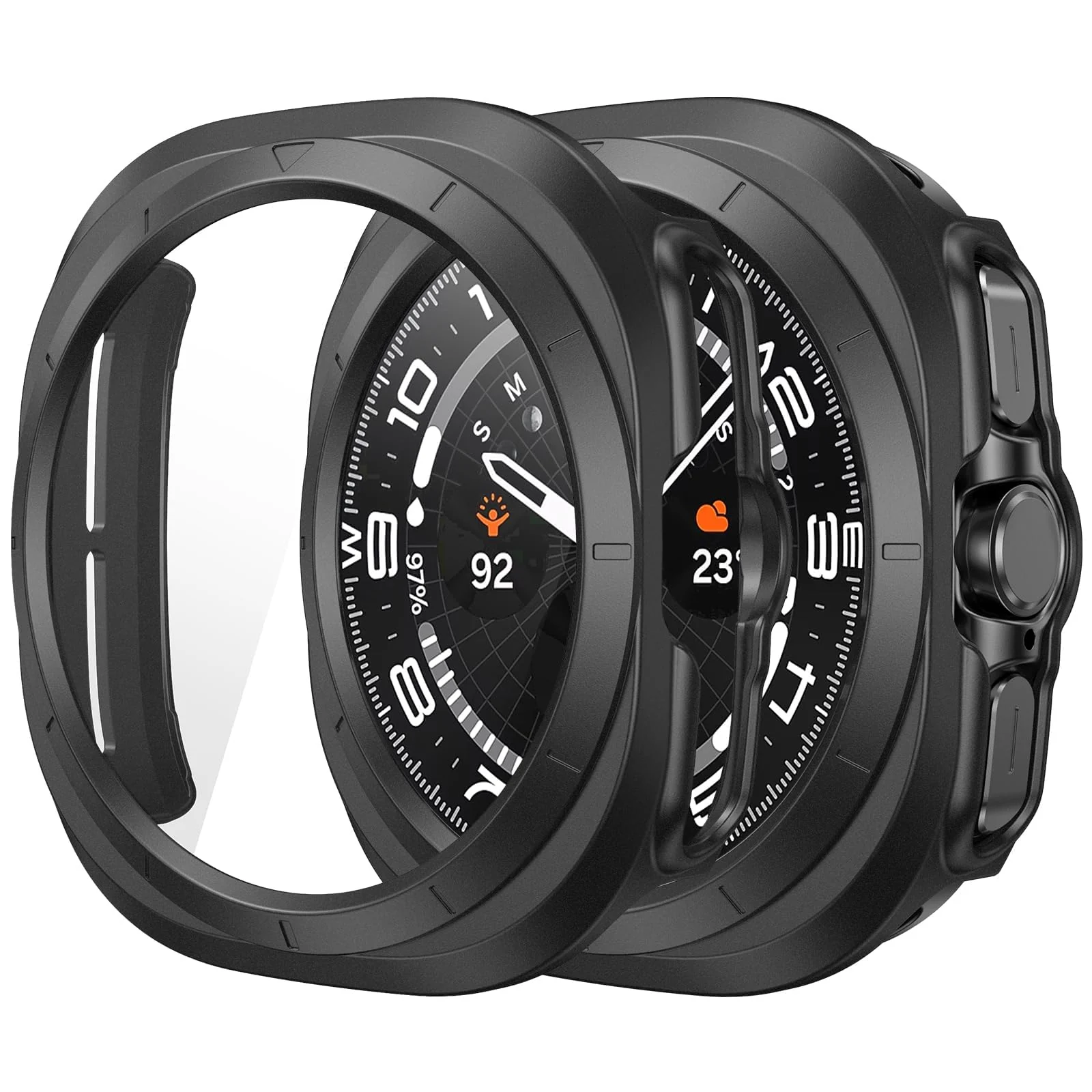 DL3 MOBILAK Full-Coverage Watch Case with Tempered Glass for Samsung Galaxy Watch Ultra 2025 / Galaxy Watch 7 Ultra 2024 47 mm