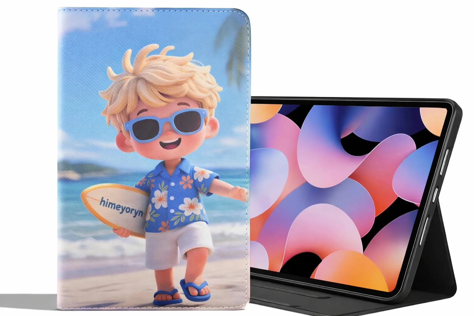 DL3 Mobilak Case for Samsung Galaxy Tab A7 (SM-T500 / T505) 10.4 inch 2020, Slim PU Leather Folio with Adjustable Stand, 3D Pattern Shock-Absorbing Tablet Cover