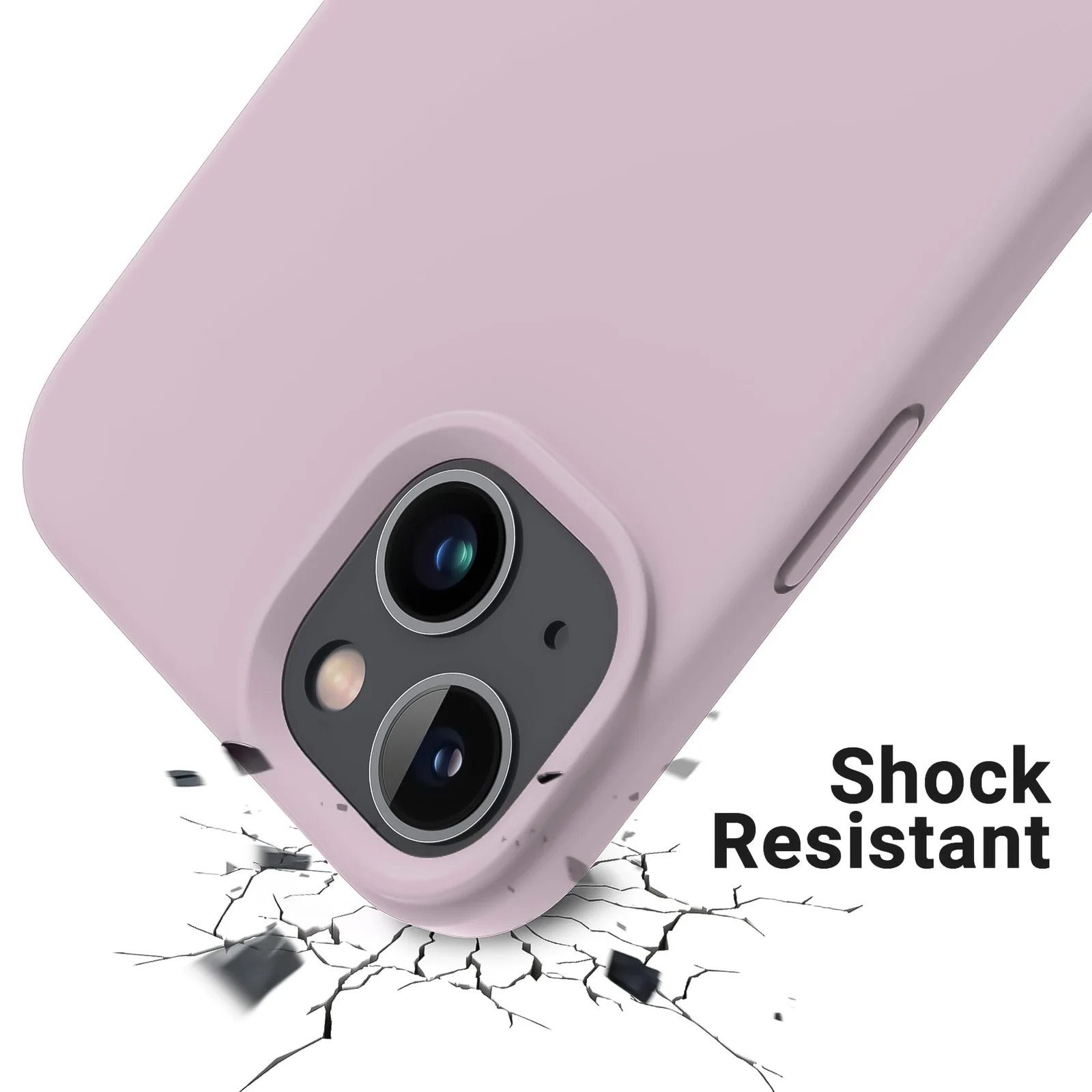 "DL3 Mobilak Liquid Silicone Protective Case for 𝐢𝐏𝐡𝐨𝐧𝐞 𝟏𝟓 𝐏𝐥𝐮𝐬, 𝐢𝐏𝐡𝐨𝐧𝐞 𝟏𝟒 𝐏𝐥𝐮𝐬 "" with Camera Protection and Microfiber Lining - Pink Sand 2"