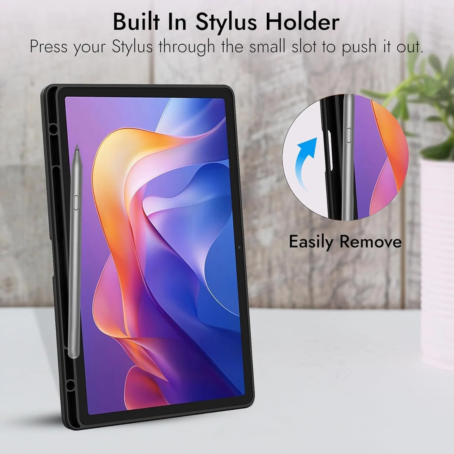"DL3 Mobilak Smart Case For HONOR Pad X9a (11.5"" Inches) Cover with Pencil Holder, Soft TPU Smart Stand Back Cover Auto Wake/Sleep - Black"