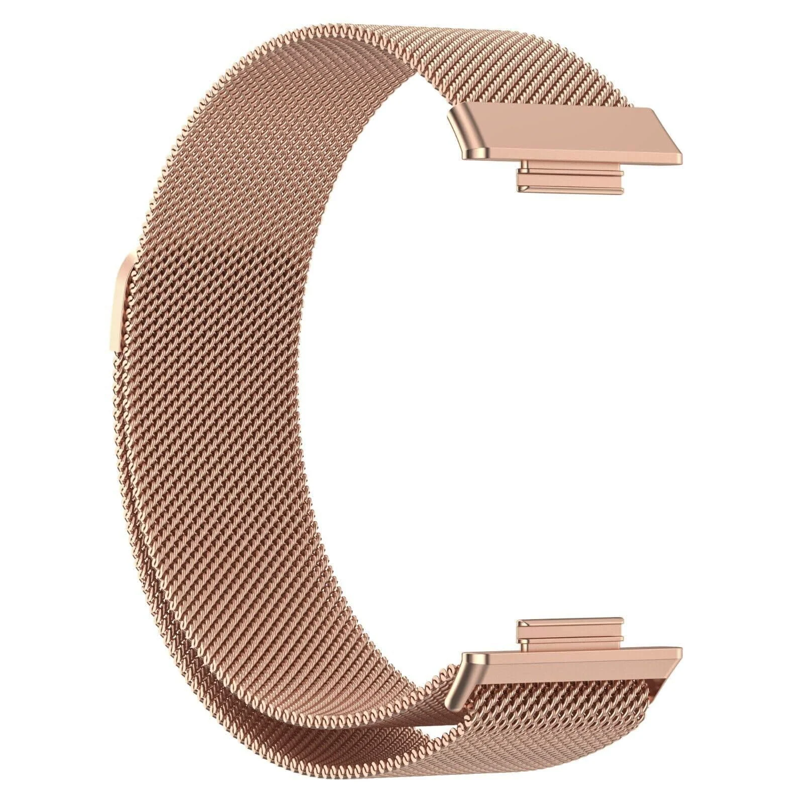 Dl3 Mobilak Bracelet Compatible with Huawei Watch Fit 2, Stainless Steel Replacement Strap, Mesh Metal Watch Strap, Magnetic Adjustable Replacement Strap Compatible with Huawei Watch Fit2 (Rose Gold)