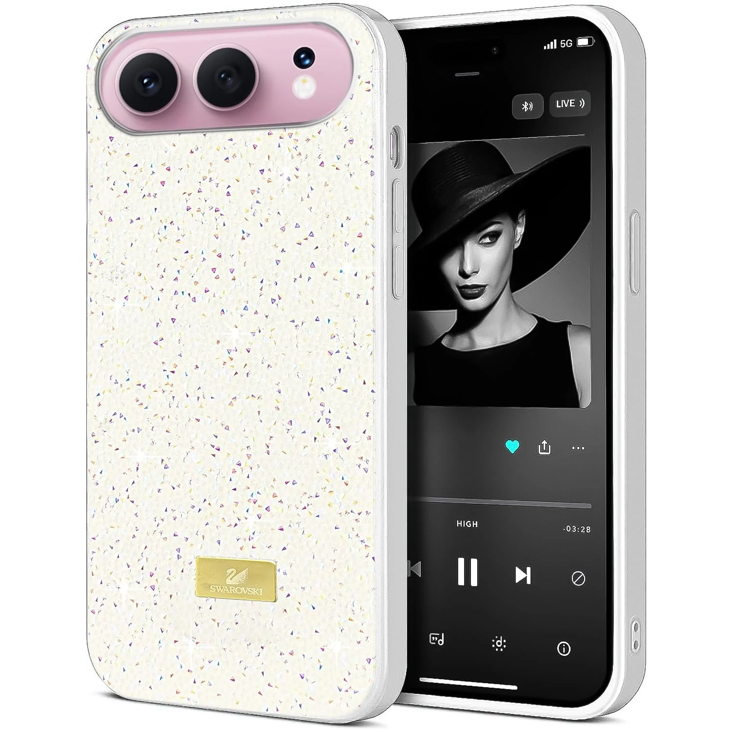 DL3 Mobilak Glitter Protective Case for Honor 500, Supports wireless charging, Shock-absorbing protection, Scratch-resistant surface
