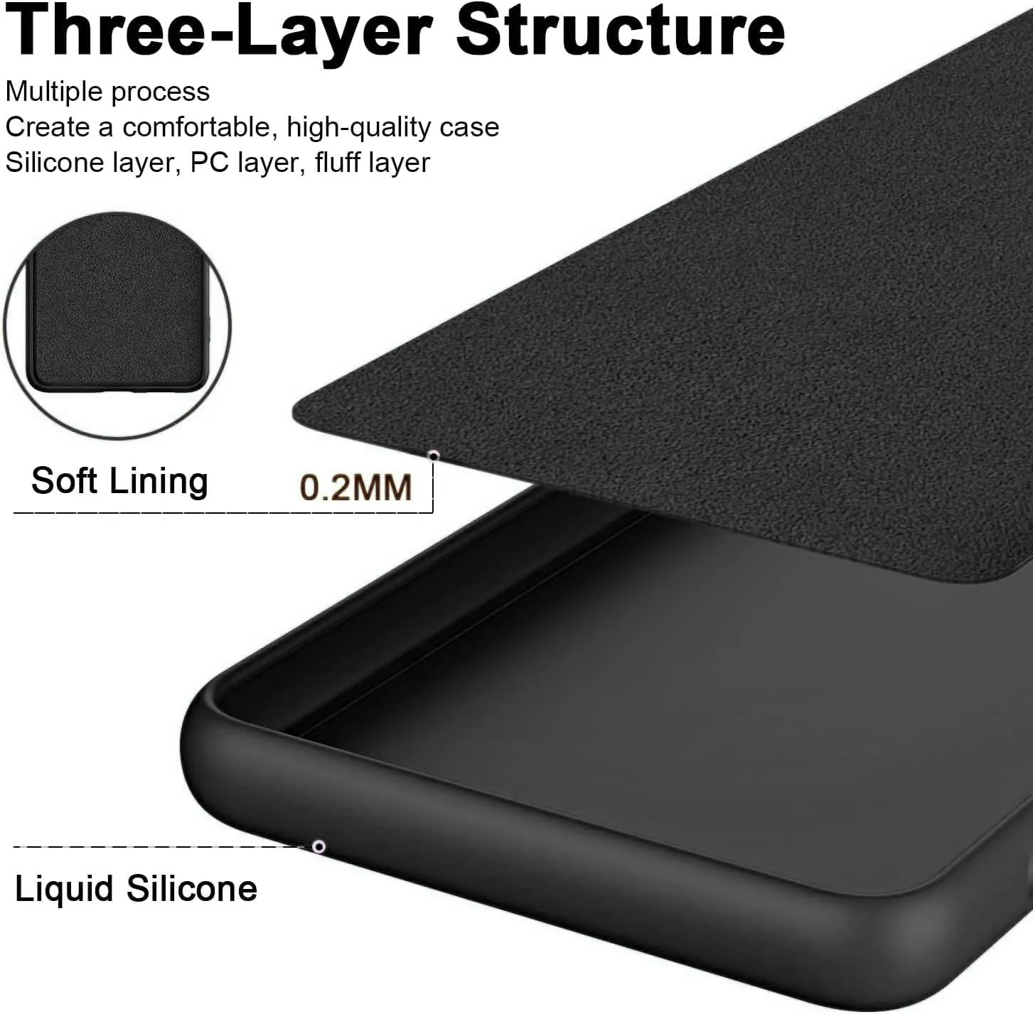DL3 Mobilak VIVO V27e/VIVO S16e Case, Soft Flexible Liquid Silicone Gel Rubber Bumper Cover, Full Body Shockproof Protective Phone Case - Black