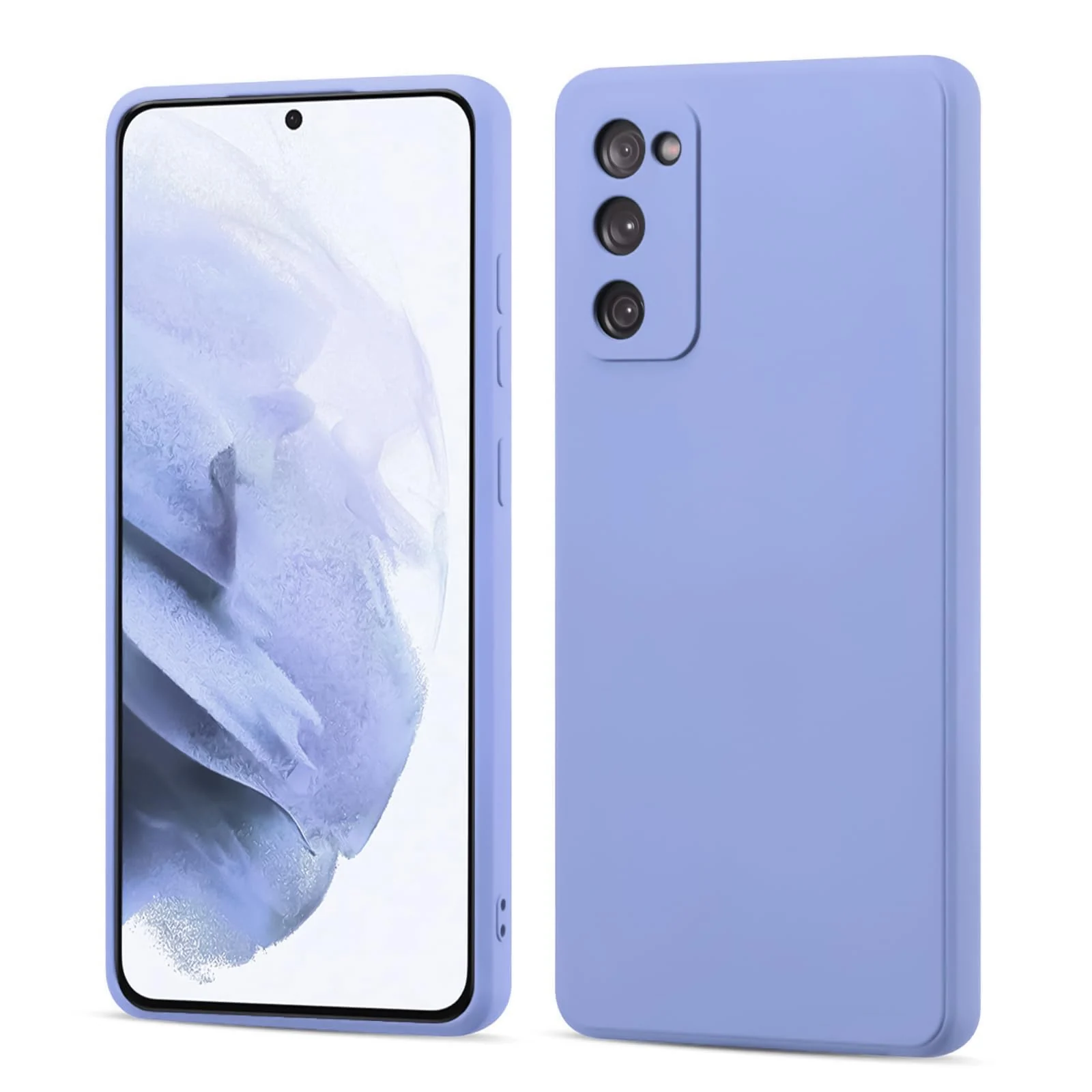 DL3 Mobilak Liquid Silicone Protective Case for Samsung Galaxy S20 FE with Camera Protection and Microfiber Lining - Baby Blue