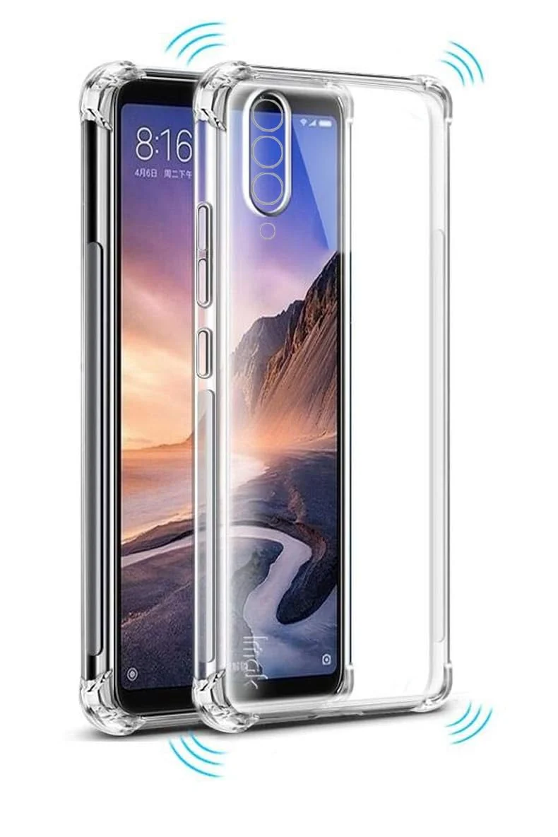 DL3 Mobilak Case Compatible with Huawei Y9s, Cover Silicone TPU Gorilla Anti-shock Protector Camera Shockproof Corners - Clear