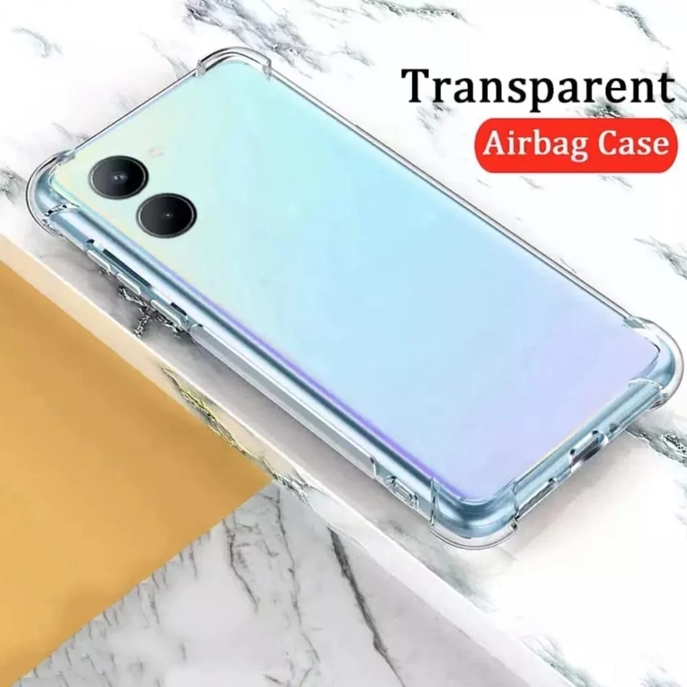 DL3 Mobilak Clear TPU Protective Case for realme C33 4G / C33 2023 with Camera Protection and Shockproof Design - Clear