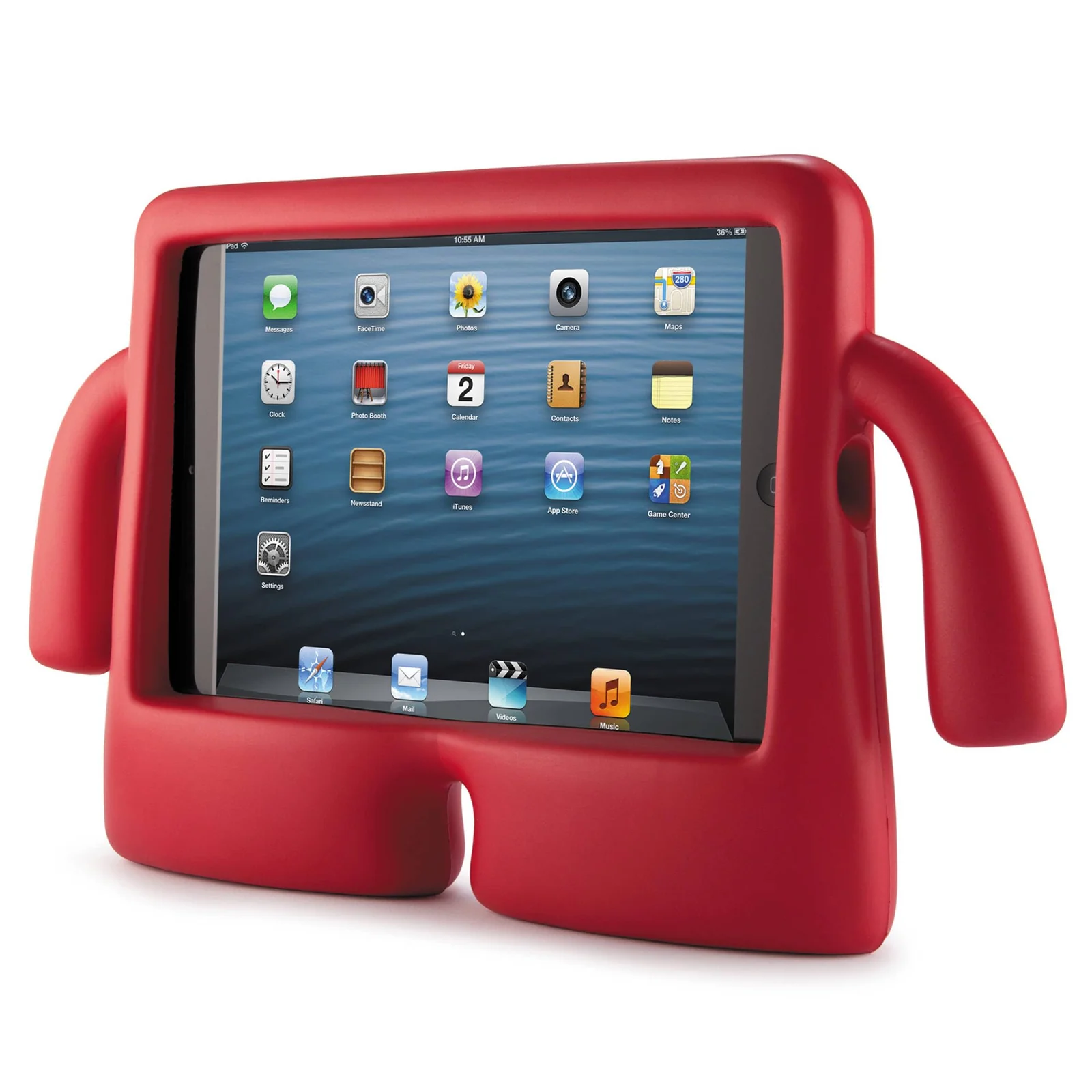 DL3 Mobilak Kids Case For iPad 6th/5th Generation (9.7 Inch, 2018/2017 Model), iPad Air 2 & 1st Case, iPad Pro 9.7 Case 2016 Case Shockproof Heavy Duty Cute Cover for Boys Girls - Red