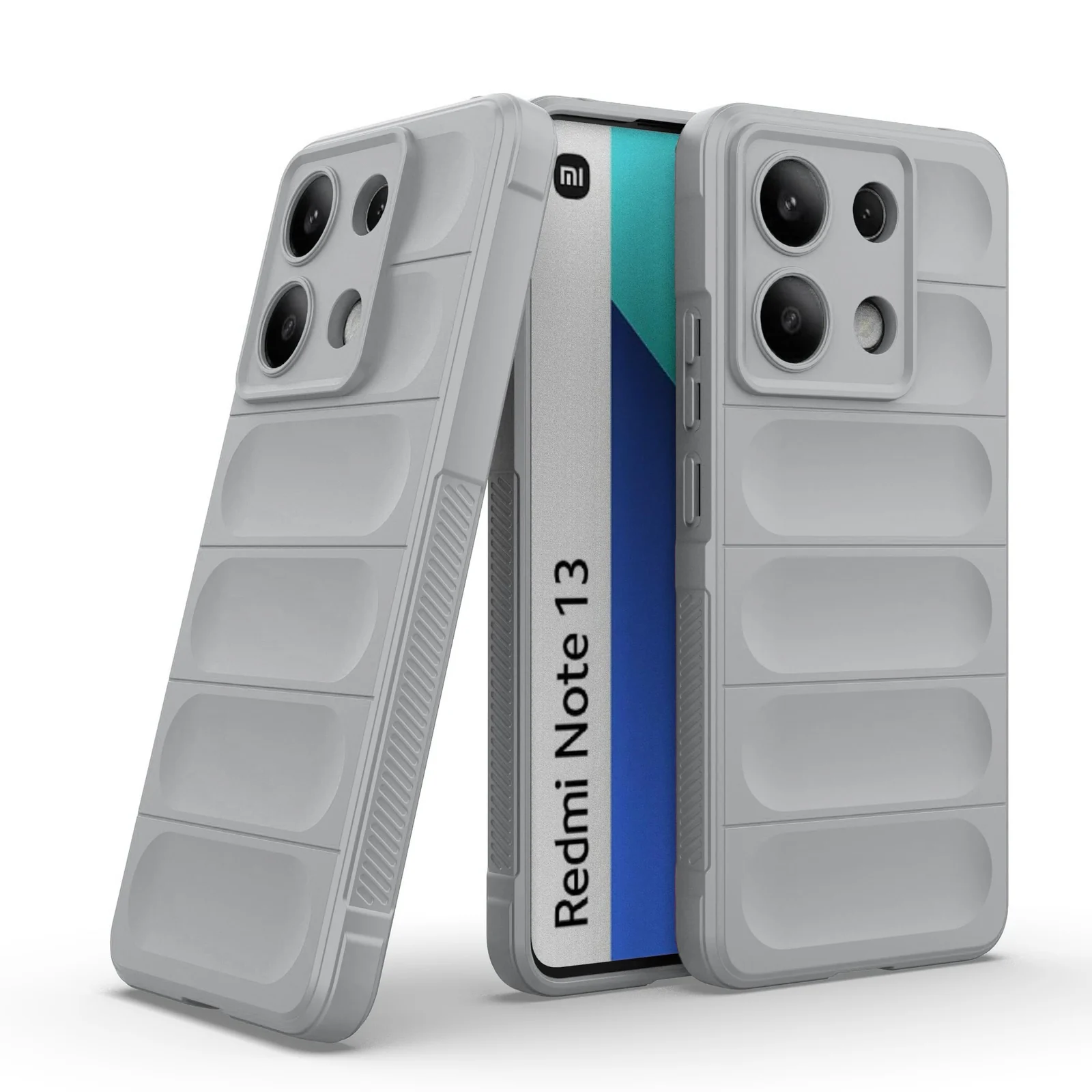 DL3 Mobilak Rugged Protective Case for Xiaomi Redmi Note 13 4G, Camera protection, Shock-absorbing protection, Non-slip grip - Gray