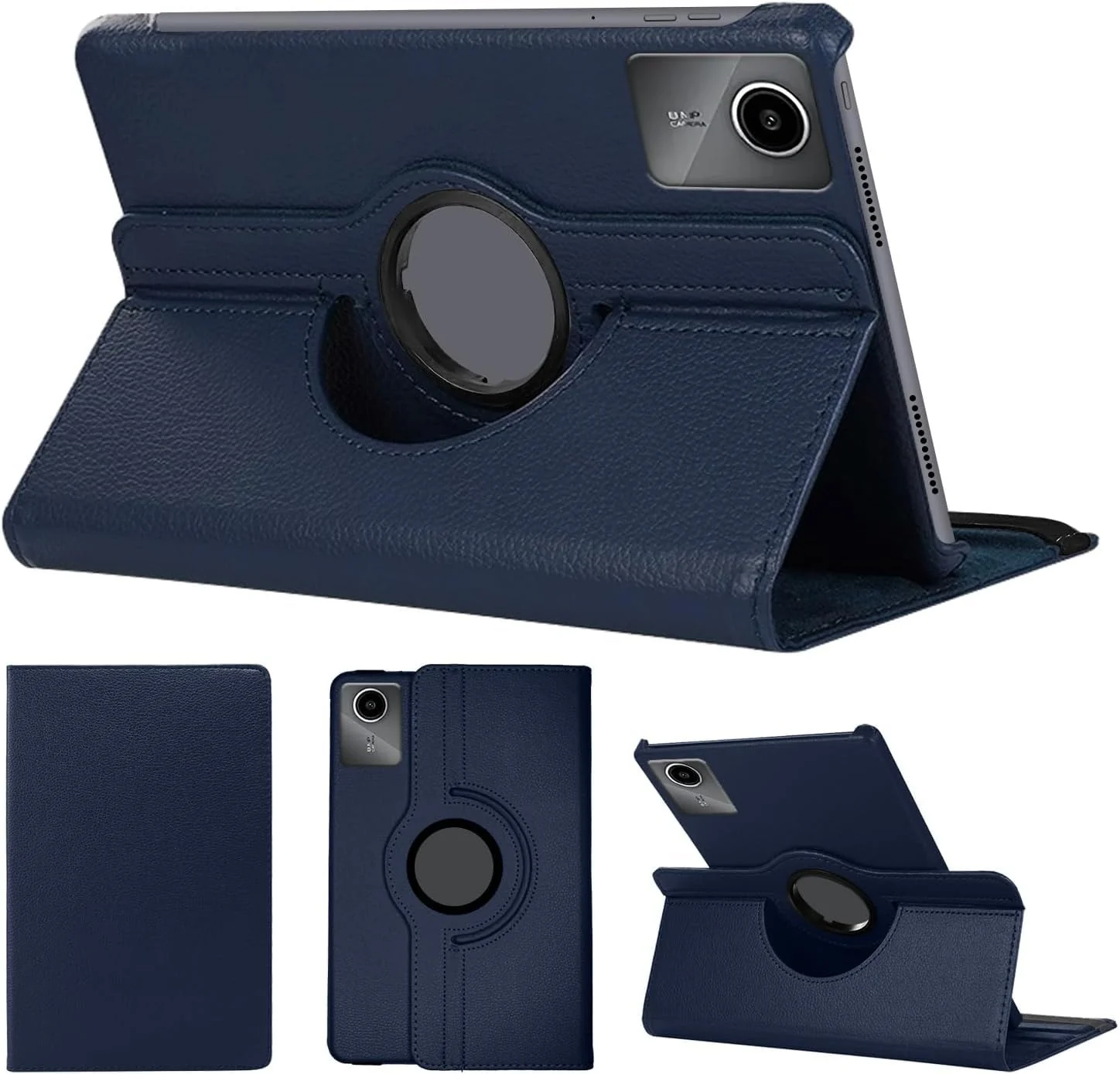 "DL3 Mobilak Protective Cover for Lenovo Tab M11/Tab K11 LTE 11"" 2024, 360° Rotatable Smart Stand, Leather Folio Flip Cover with Multi-Angle Viewing, Auto Wake Sleep - Blue"