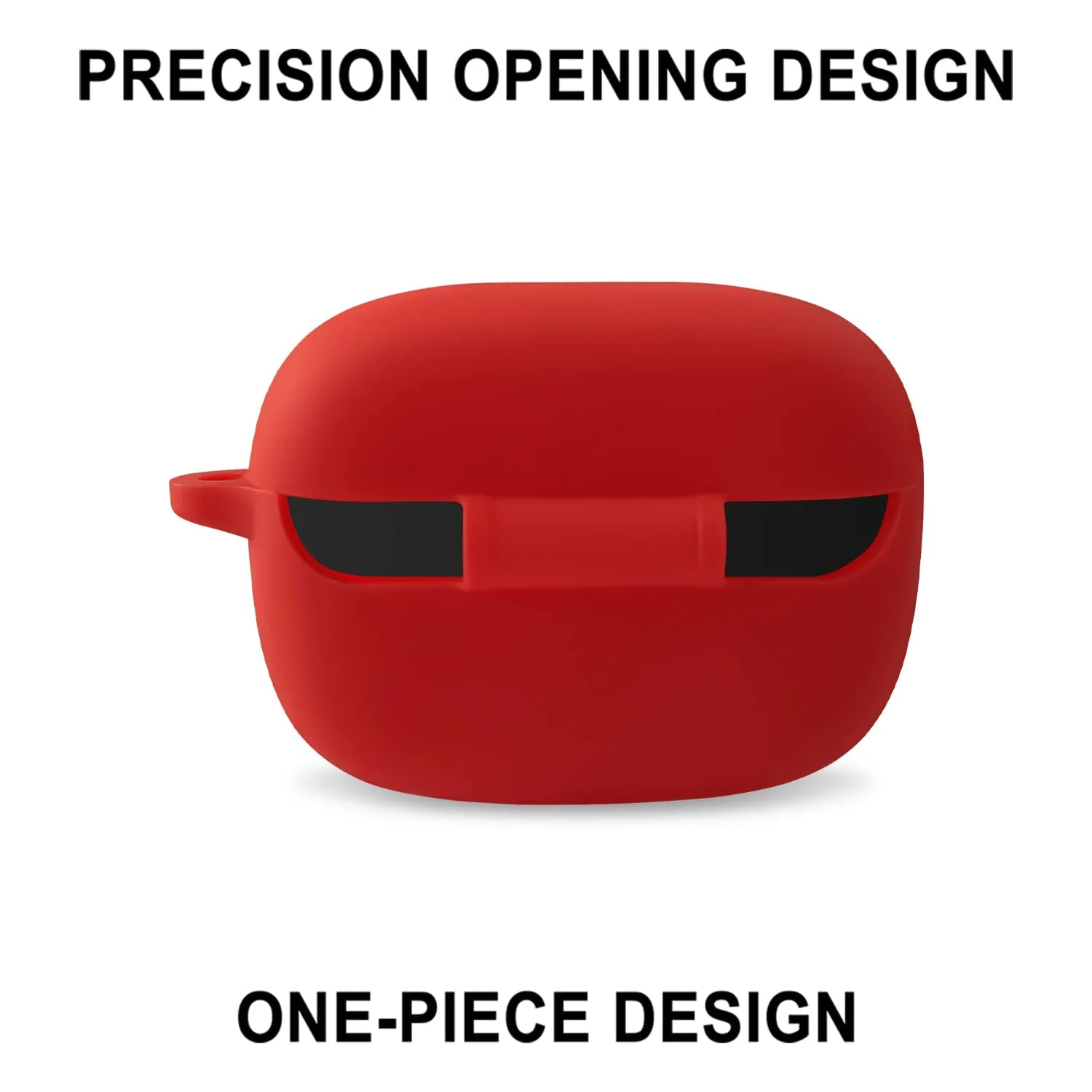 DL3 MOBILAK Silicone Cover Case Compatible with Soundcore Life P2i/Anker R100 Portable Protective Cover With Keychain For Anker P2 i/R100 - Red