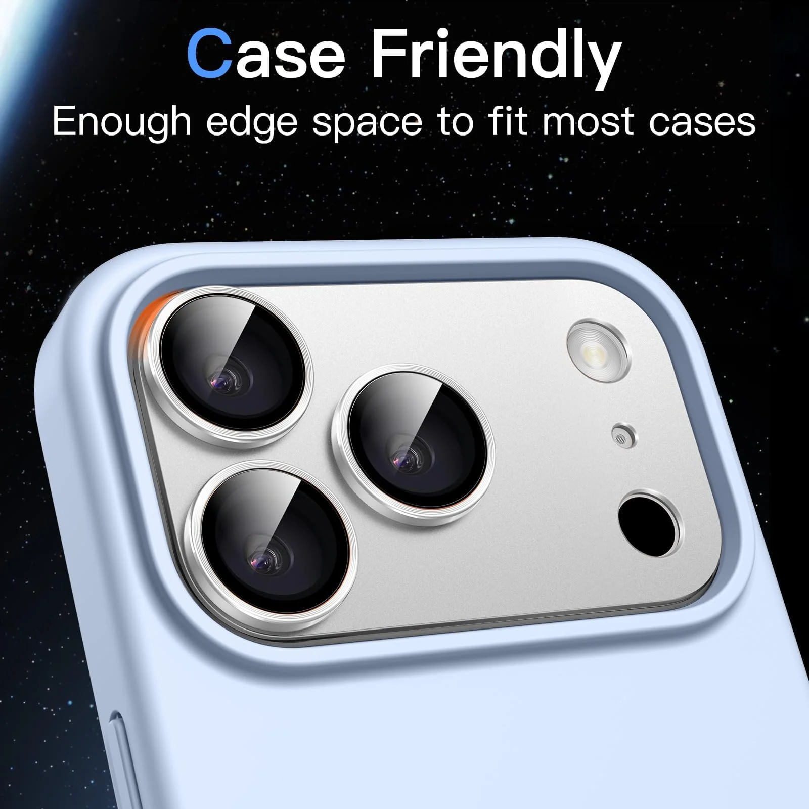 DL3 MOBILAK Full Camera Lens Protector for Apple iPhone 18 Pro Max - Silver