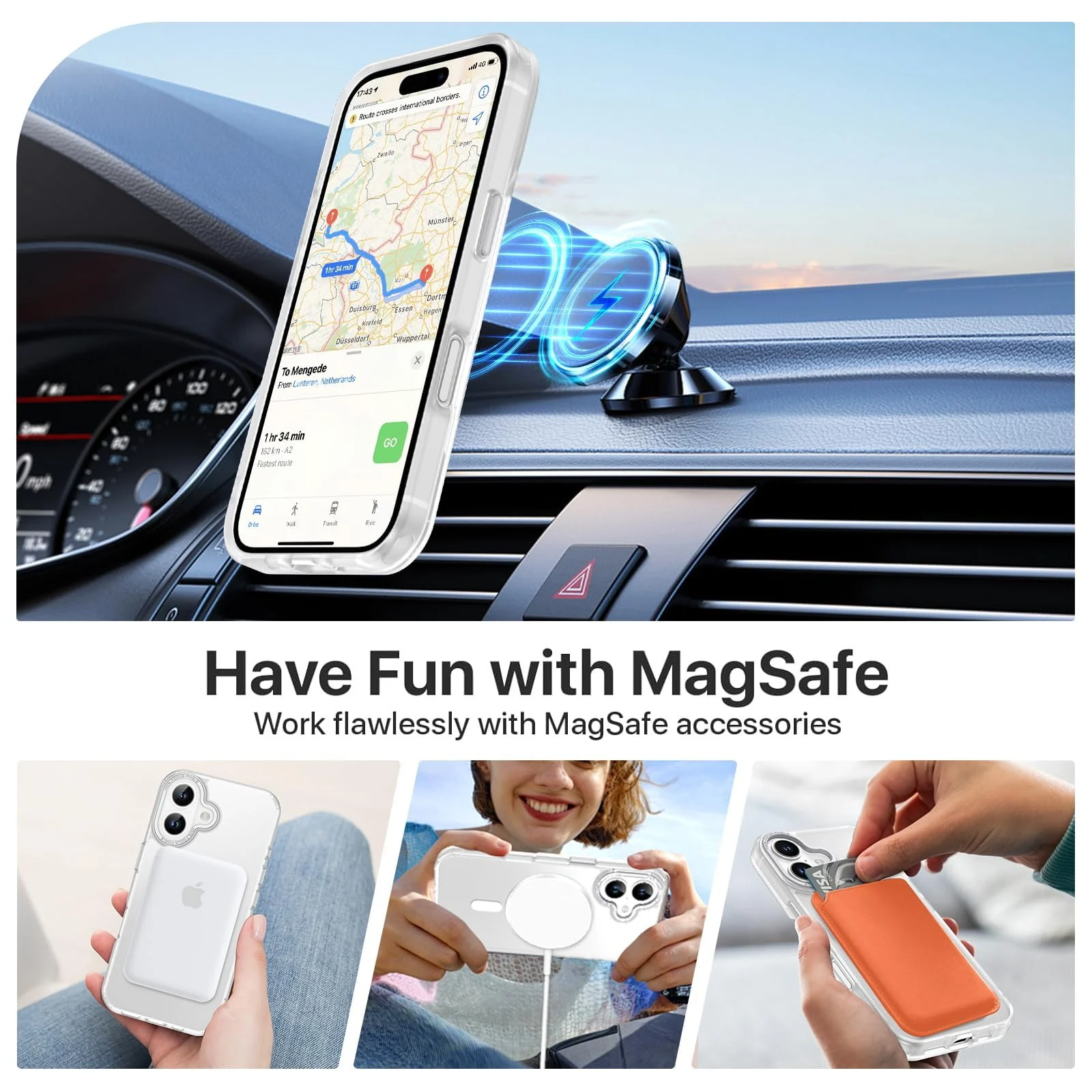 DL3 MOBILAK Protective Phone Case for Apple iPhone 17 - White