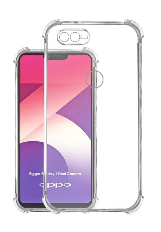 Dl3 Mobilak Case Compatible with OPPO A38 4G / OPPO A18 4G, Cover Silicone Transparent TPU Gorilla Anti-shock Protector Camera Shockproof Corners - Clear