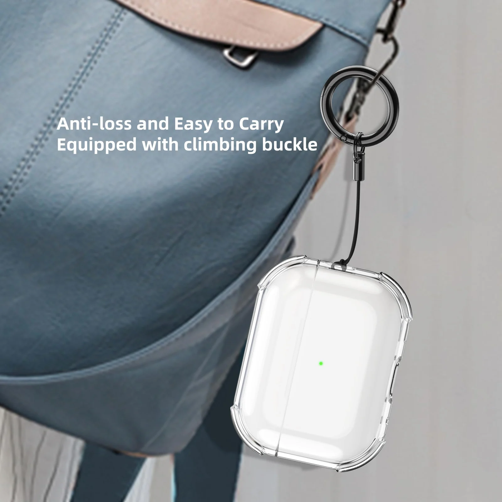 DL3 Mobilak AirPods Pro 3 (2025) Case, TPU Material, Case Cover for Apple AirPod Pro 3nd Generation, Full-Body Protection, Lightweight, Anti-Scratch, Shockproof, Dustproof, Anti-Lost - Clear