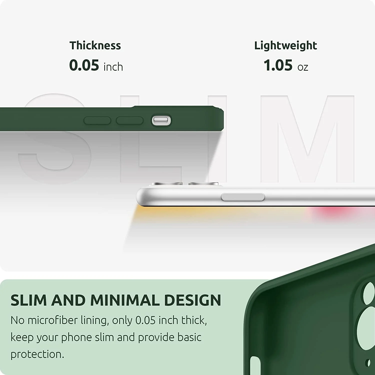 DL3 Mobilak Compatible with iPhone 12 Pro Max (6.7 Inch) Case, Liquid Silicone Case, Full Body Protective Cover, Shockproof, Slim Phone Case, Anti-Scratch Soft Microfiber Lining - Green