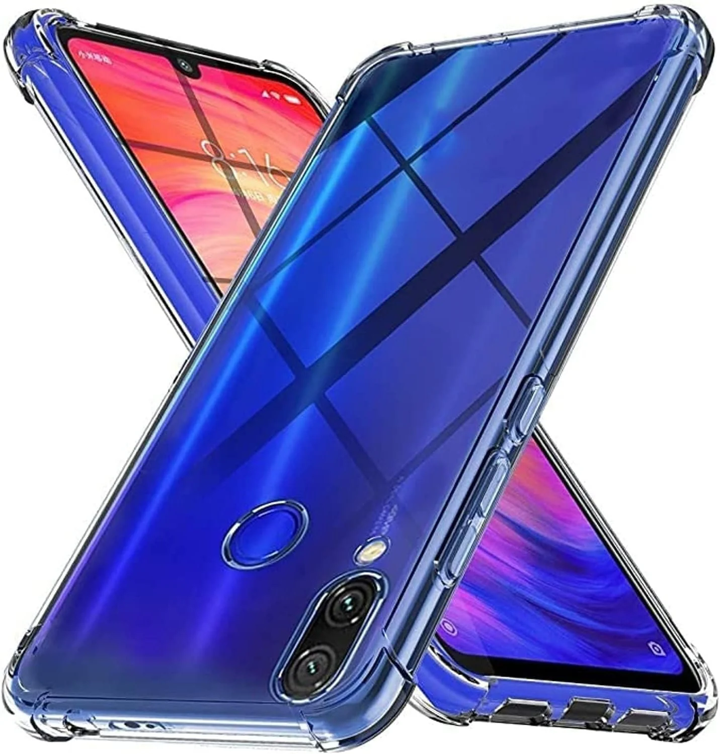 DL3 Mobilak Clear TPU Protective Case for Infinix Hot 7 with Camera Protection and Shockproof Design - Clear