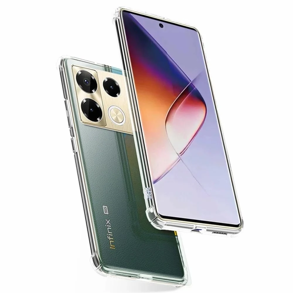 DL3 Mobilak Clear TPU Case for Infinix Note 40 Pro 5G X6851, Camera protection, Shock-absorbing protection, Scratch-resistant surface - Clear