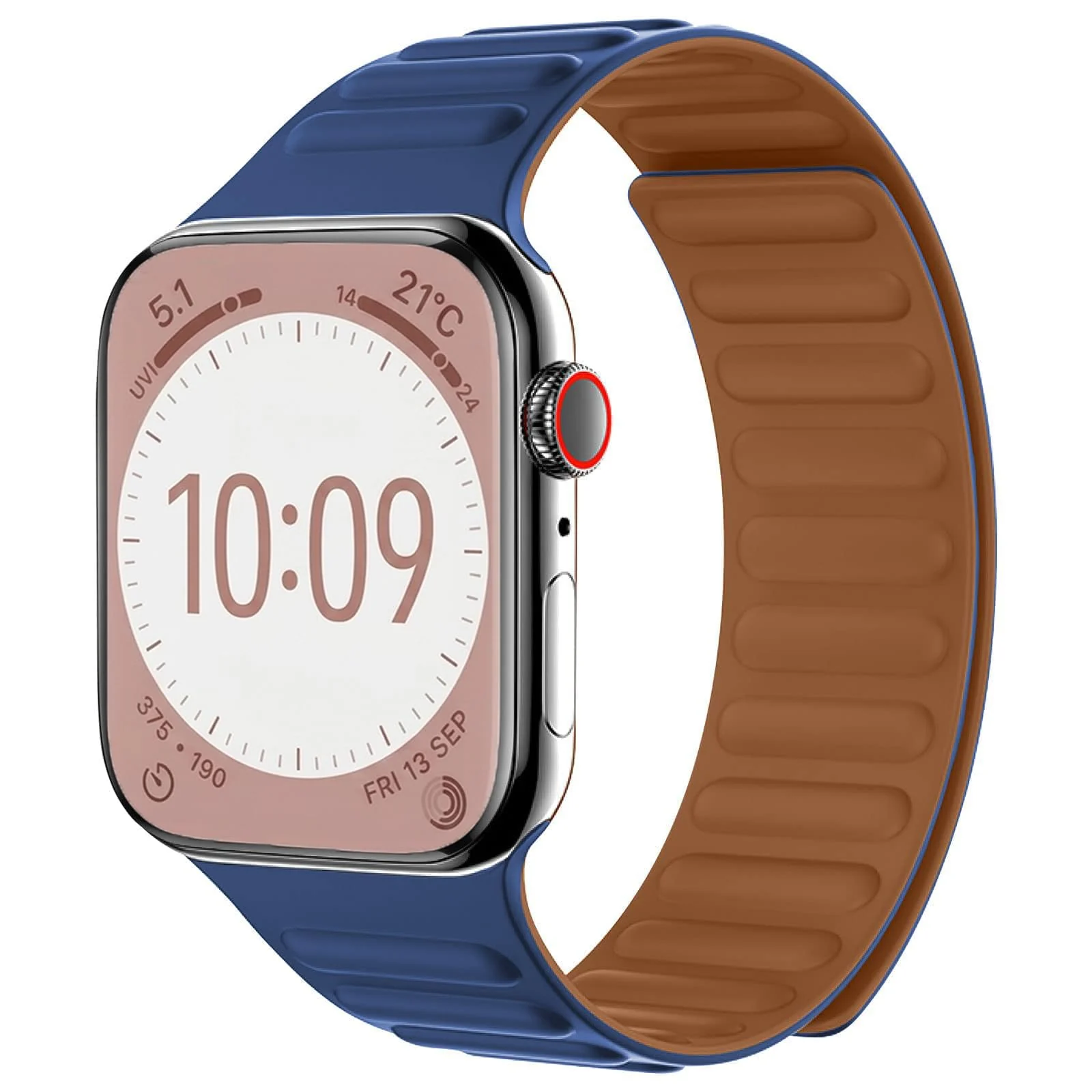 Dl3 Mobilak Silicone Straps Compatible with Apple Watch Ultra Strap 49MM 45MM 46MM 44MM 42MM, Loop Band with Strong Magnetic Closure for iWatch Ultra 2 Series 11 10 9 8 7 6 5 4 SE (Clover Green)