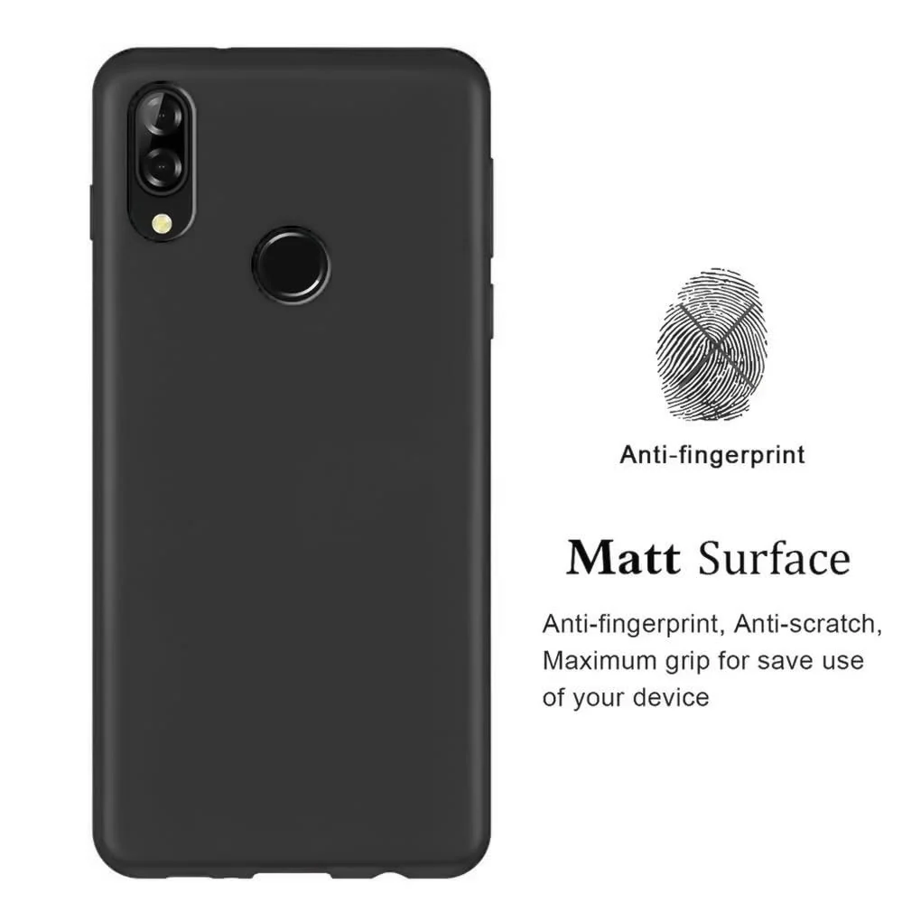 DL3 Mobilak Huawei nova 3i Case, Soft Flexible Silicone Gel Rubber Bumper Cover, Full Body Shockproof Protective Phone Case - Black