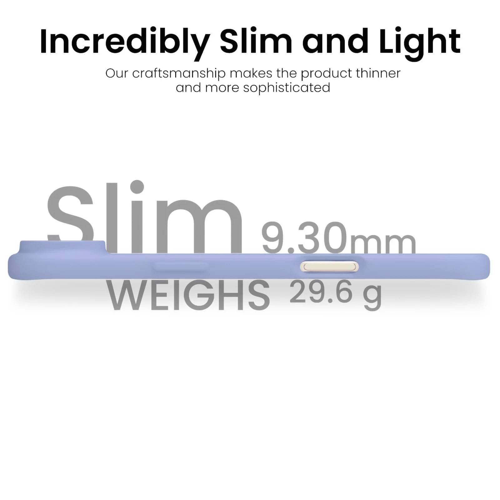 DL3 Mobilak Liquid Silicone Case for iPhone 17 Air 6.5-Inch, Supports wireless charging, Shock-absorbing protection, Scratch-resistant surface - Lavender