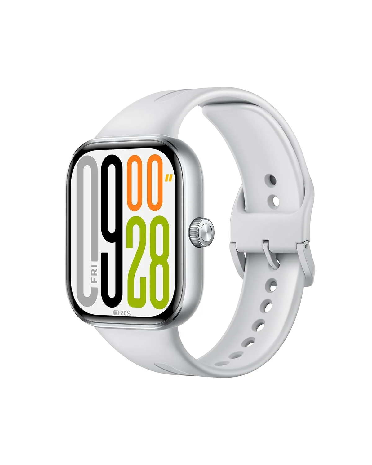 DL3 Mobilak Compatible with Xiaomi Redmi Watch 6/5/4 Silicone Strap, Soft Durable Replacement Wrist Watch Strap For Xiaomi MI Band 9 Pro /8 Pro, Adjustable Sport Wristband for Men Women - Light Gray