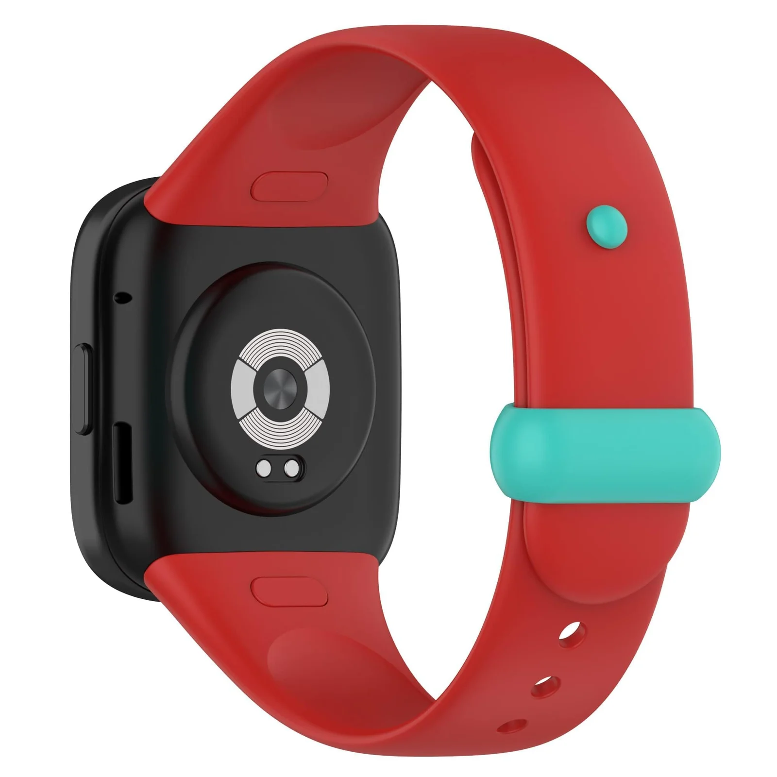 DL3 Mobilak Strap for Xiaomi Redmi Watch 3 Only, Soft Silicone Watch Band with Secure Buckle, Sport Replacement Wristband Bracelet Strap for Men & Women - Red