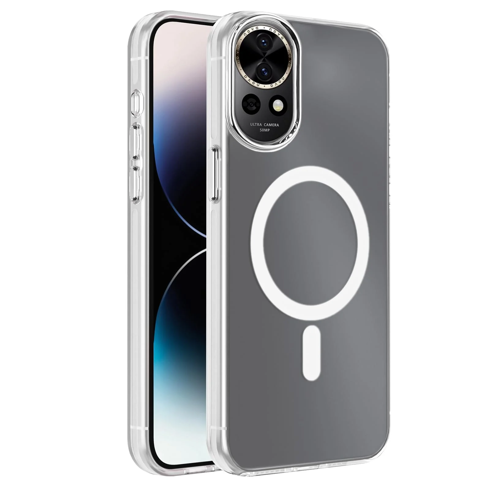 DL3 Mobilak Case For Huawei Nova 13 / Huawei Nova 12 Case Crystal [Not Compatible with MagSafe] Soft TPU Gel Case Flexible Silicone Anti-Scratch TPU Cover - Clear