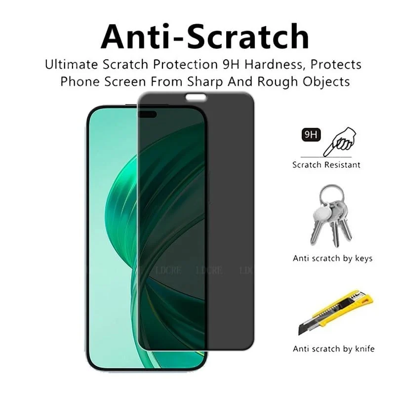 DL3 Mobilak Privacy Full Glass Screen Protector For Honor X8b - Black