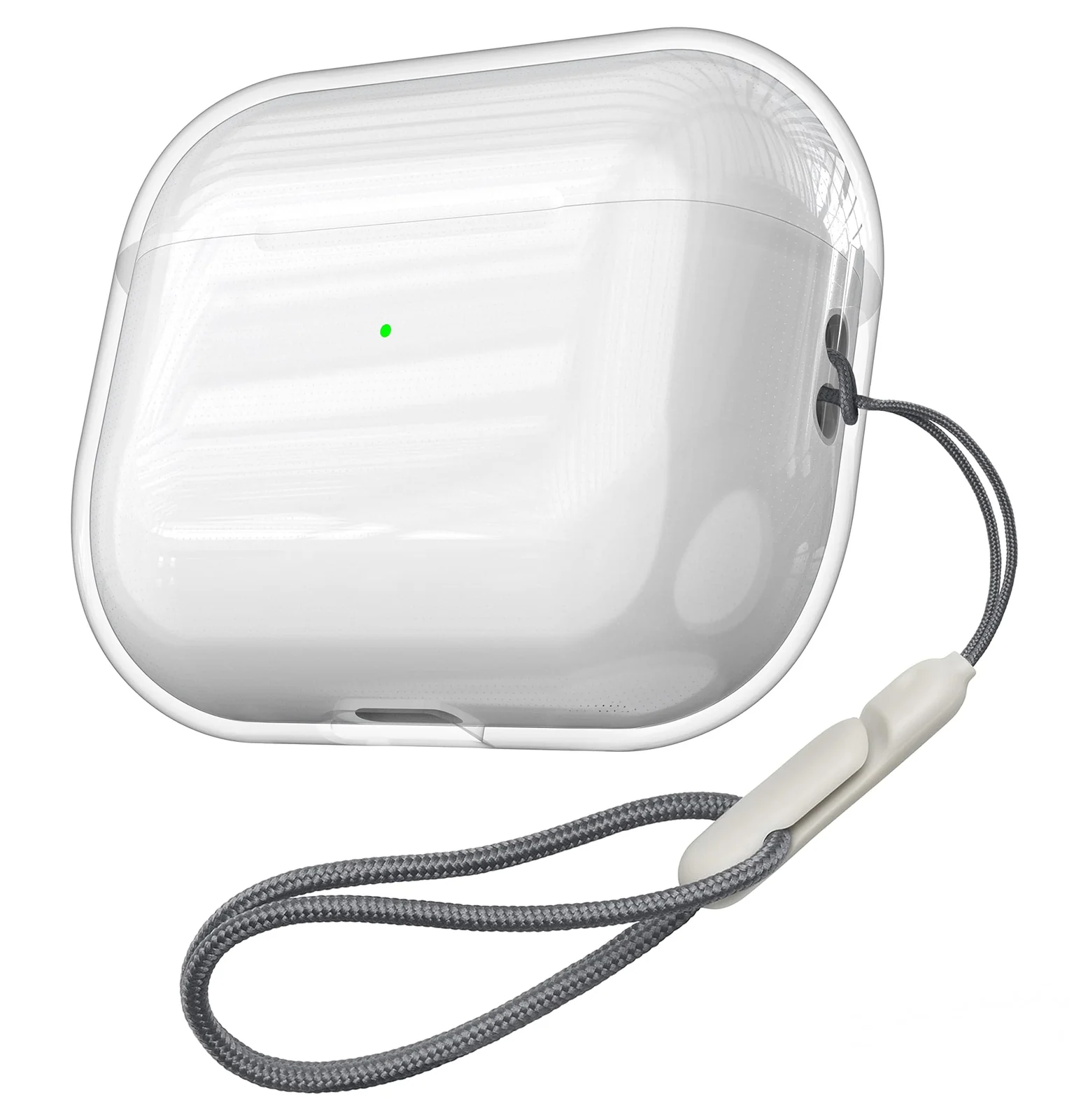 DL3 Mobilak AirPods 3 Case Soft TPU Protective Cover [Front LED Visible][Anti-Yellowing], TPC Protective Case With Lanyard, Case Compatible with Airpod 3rd Generation 2021, Wireless Charging - Clear