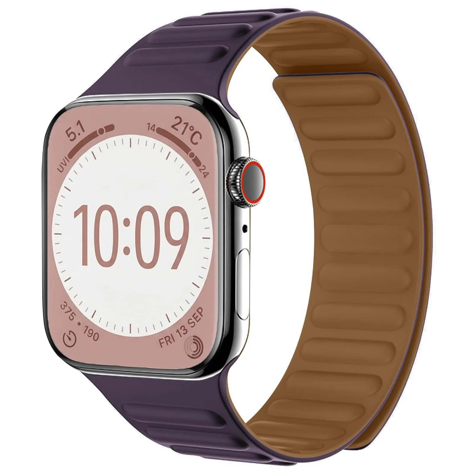 Dl3 Mobilak Silicone Straps Compatible with Apple Watch Ultra Strap 49MM 45MM 46MM 44MM 42MM, Loop Band with Strong Magnetic Closure for iWatch Ultra 2 Series 11 10 9 8 7 6 5 4 SE (Clover Green)