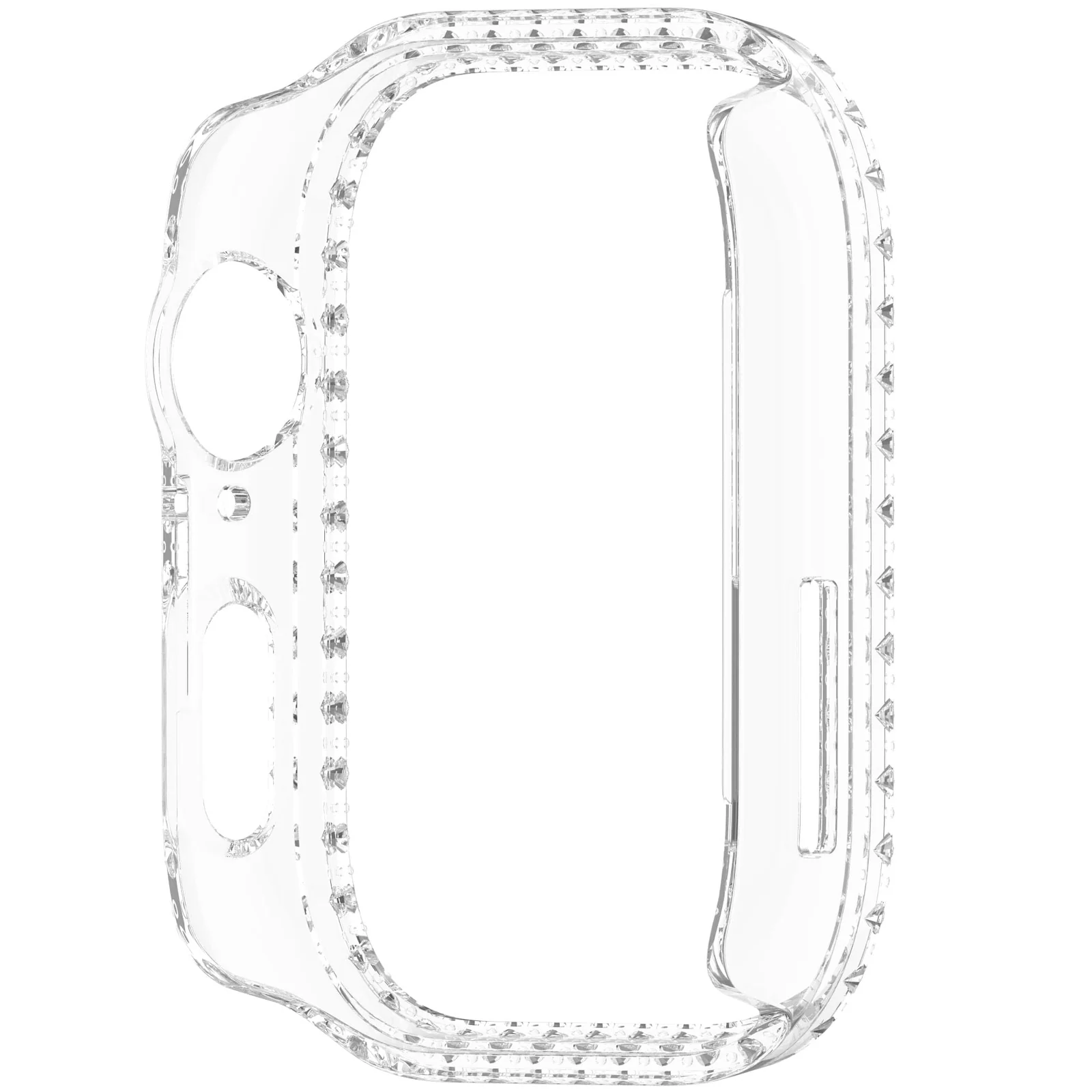DL3 Mobilak Bling Case Without screen protector for Huawei Watch Fit 3, Hard PC Frame Case, Crystal Diamonds Bumper Cover for Women Girls, Slim Protective Cover for Huawei Watch Fit 3 - Clear
