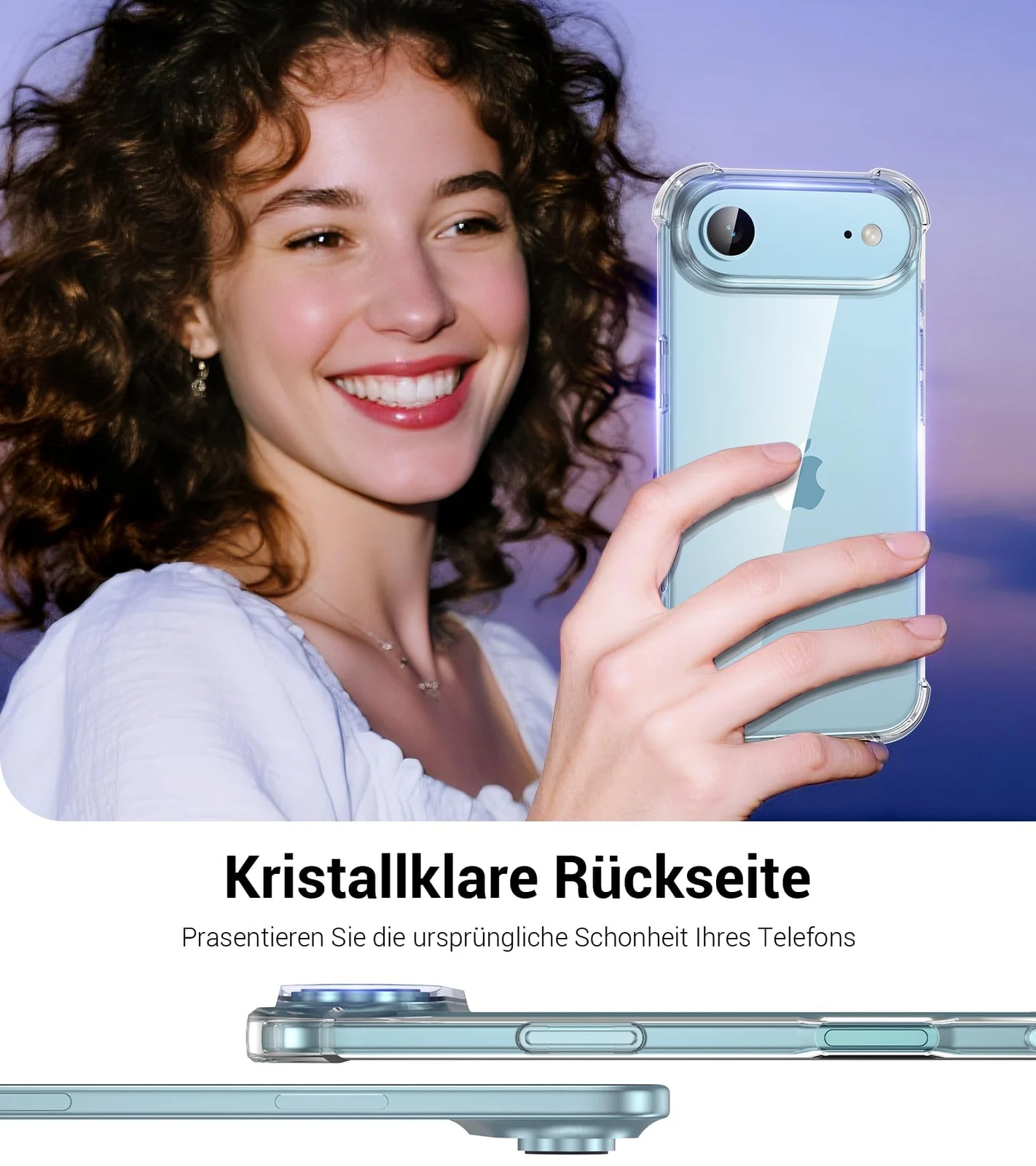 DL3 Mobilak Clear TPU Protective Case for iPhone 17 Air with Camera Protection and Shockproof Design - Clear